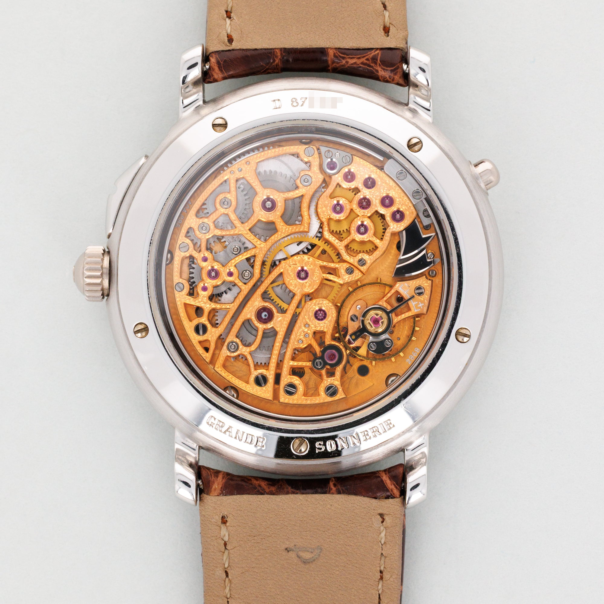 Audemars Piguet Platinum Grand Sonnerie Skeleton Watch with Diamonds, Possibly Unique