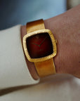 Rolex - Rolex Yellow Gold Cellini Bracelet Watch Ref. 4320 with Red Vignette Dial - The Keystone Watches