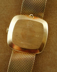 Rolex - Rolex Yellow Gold Cellini Bracelet Watch Ref. 4320 with Red Vignette Dial - The Keystone Watches