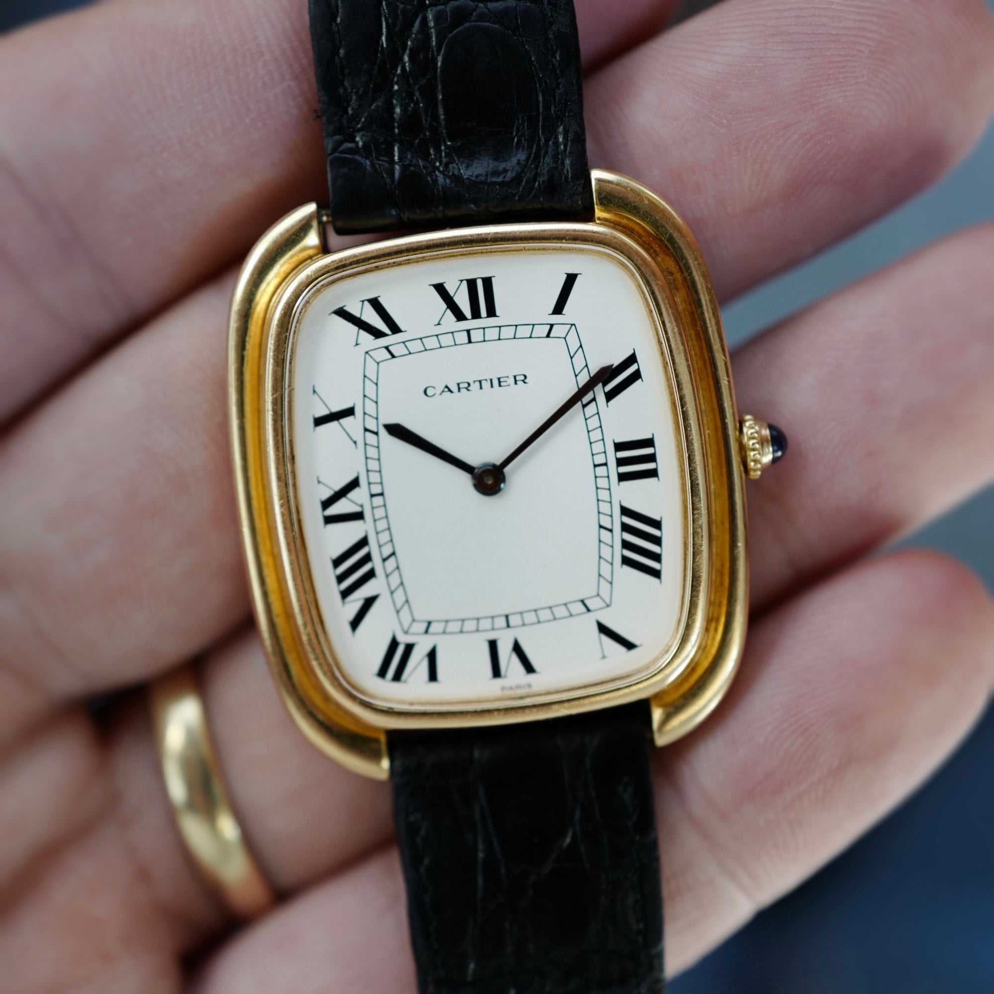 Cartier Yellow Gold Jumbo Gondole Watch Ref. 97050