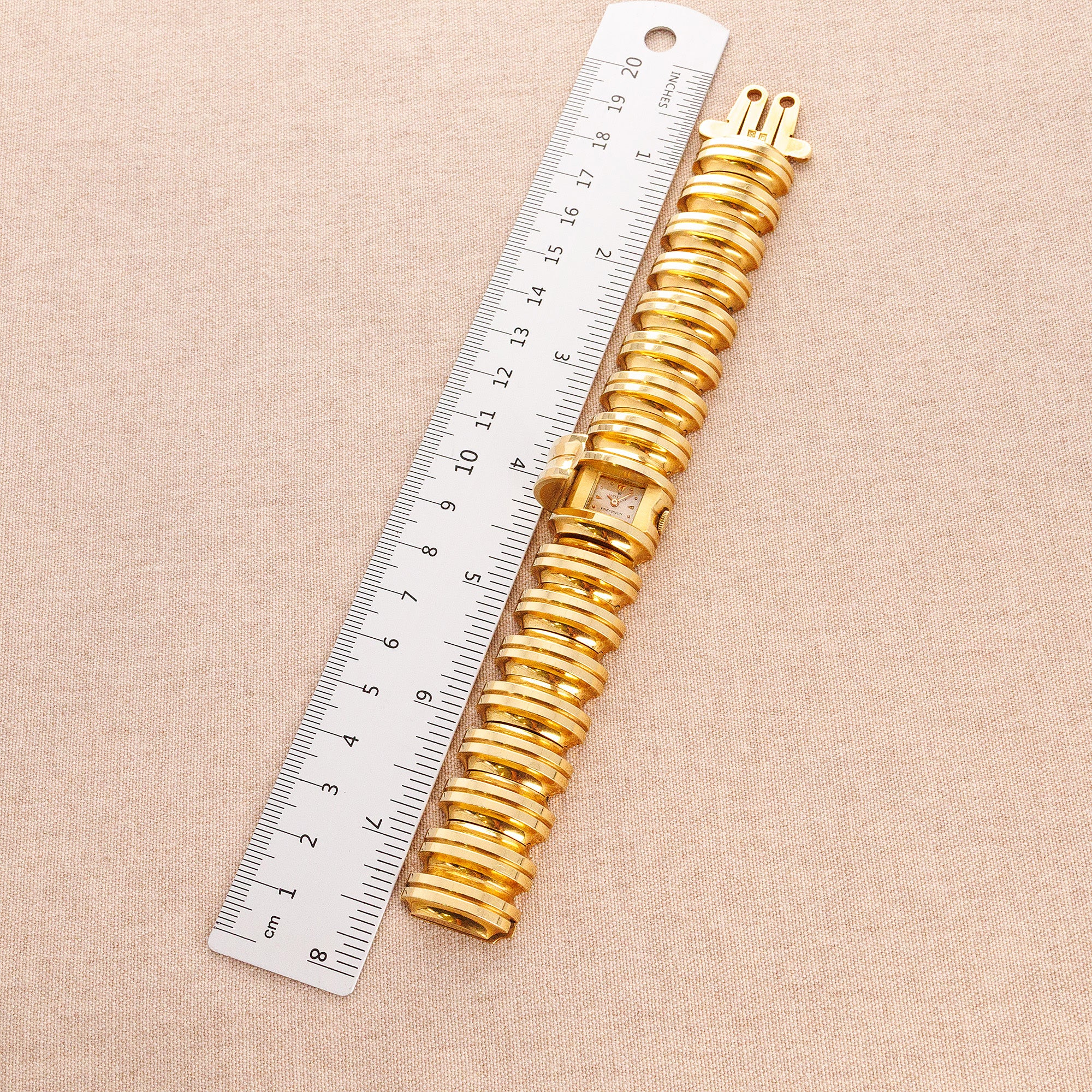 Rolex Yellow Gold 1940s Cover Watch in Original Box