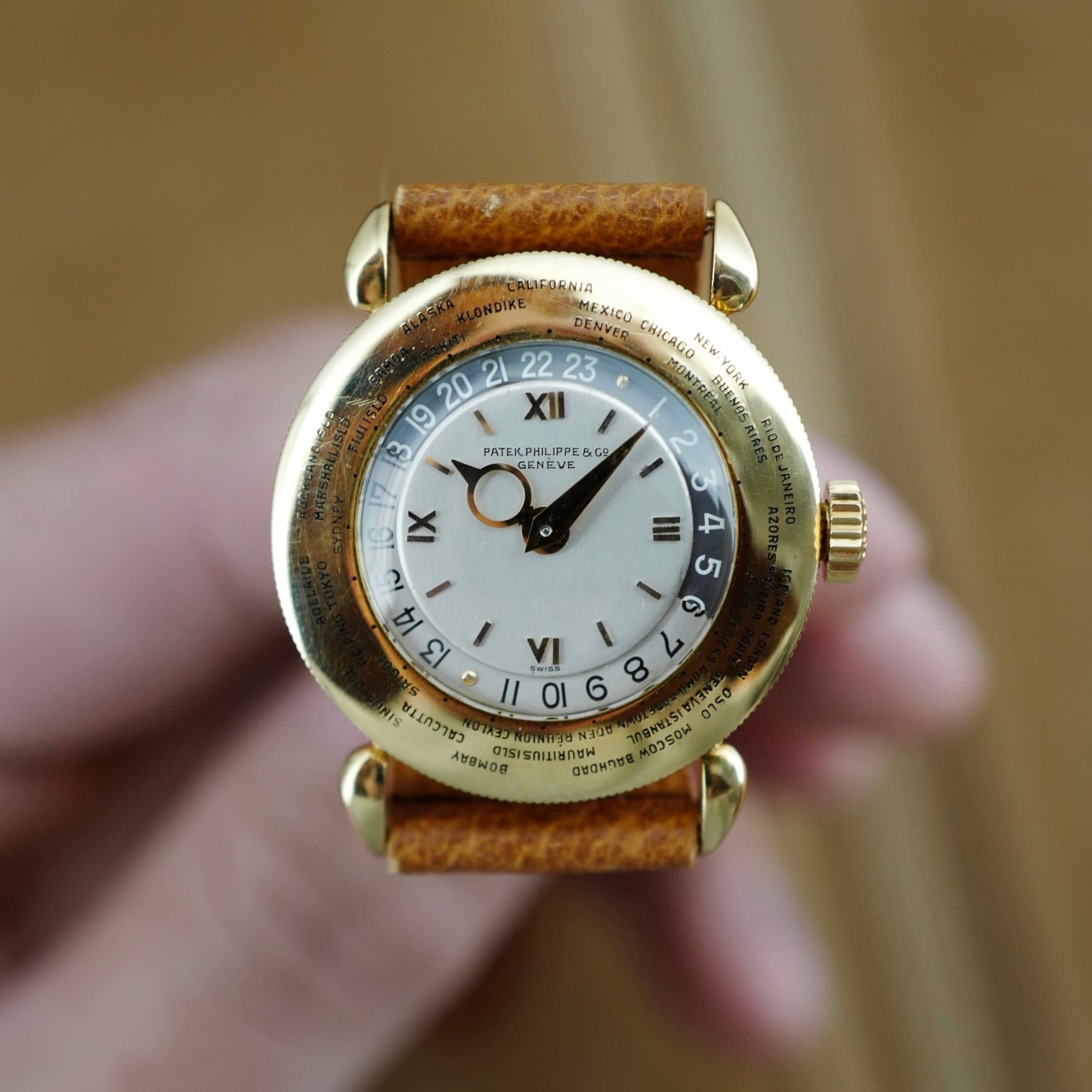 Patek Philippe - Patek Philippe Yellow Gold World Time Watch Ref. 1415 - The Keystone Watches