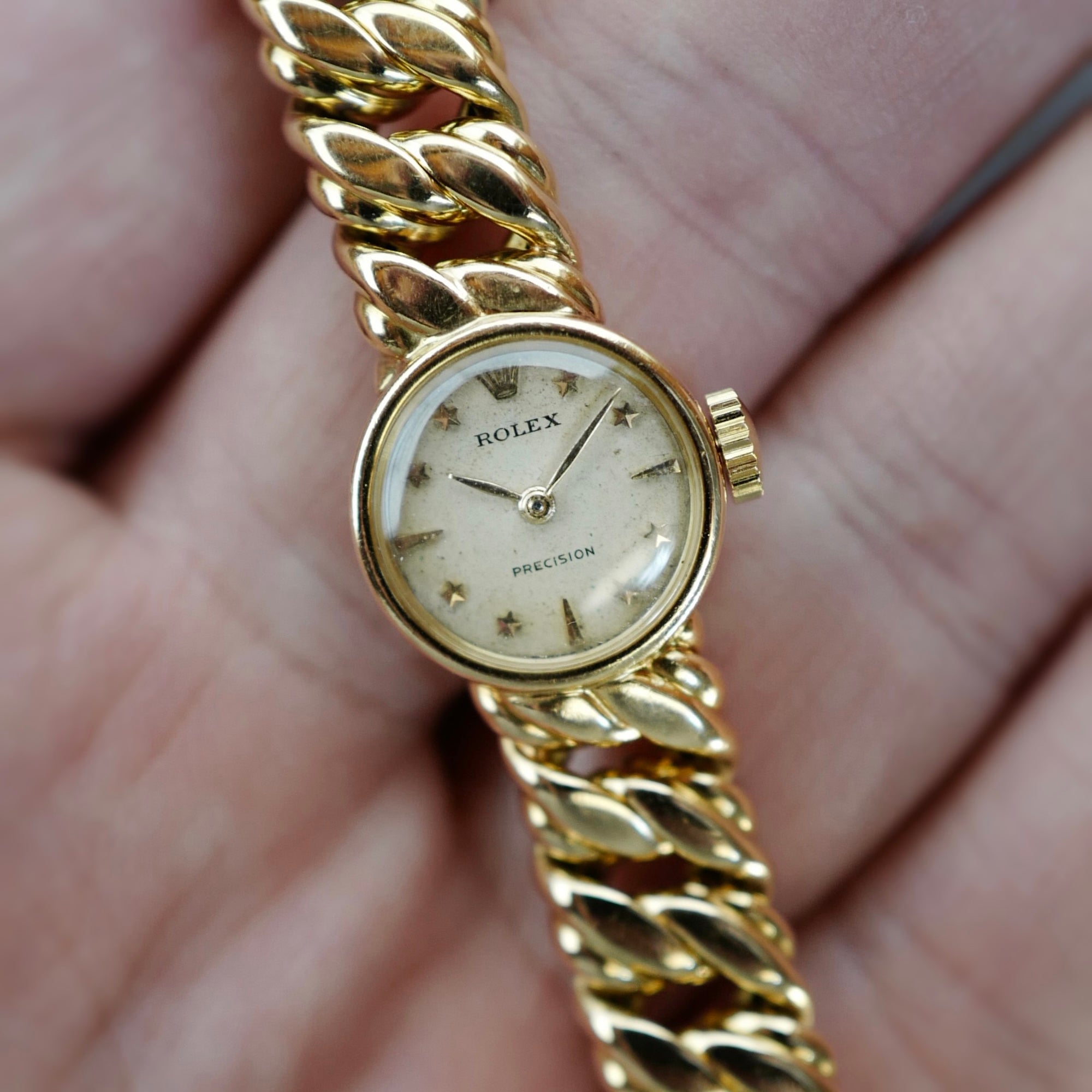 Rolex - Rolex Yellow Gold Precision Star Dial Watch - The Keystone Watches
