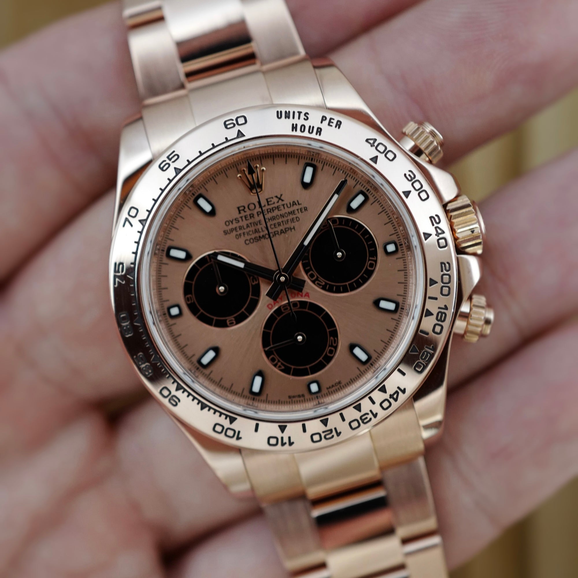 Rolex - Rolex Rose Gold Daytona Ref. 116505 Sundust Dial - The Keystone Watches