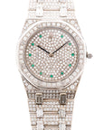 Audemars Piguet Royal Oak 56343BC.ZZ.0699BC.04 18k WG Excellent Overall Condition, No Notable Signs of Wear Unisex 18k WG Pave 33 mm Quartz Late 1980s/Early 1990s White Gold (7in) Watch Only