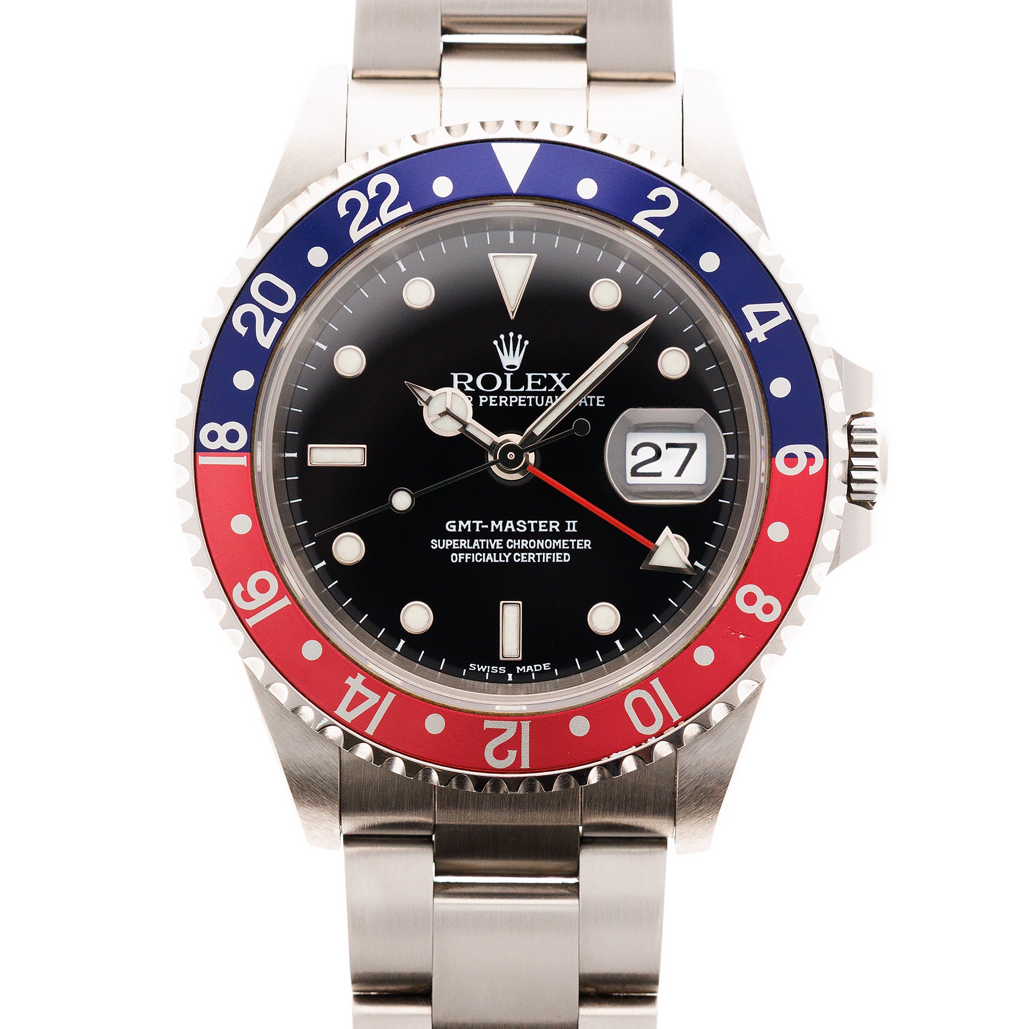 Rolex - Rolex Steel Pepsi GMT-Master II Ref. 16710 with Box and Papers - The Keystone Watches