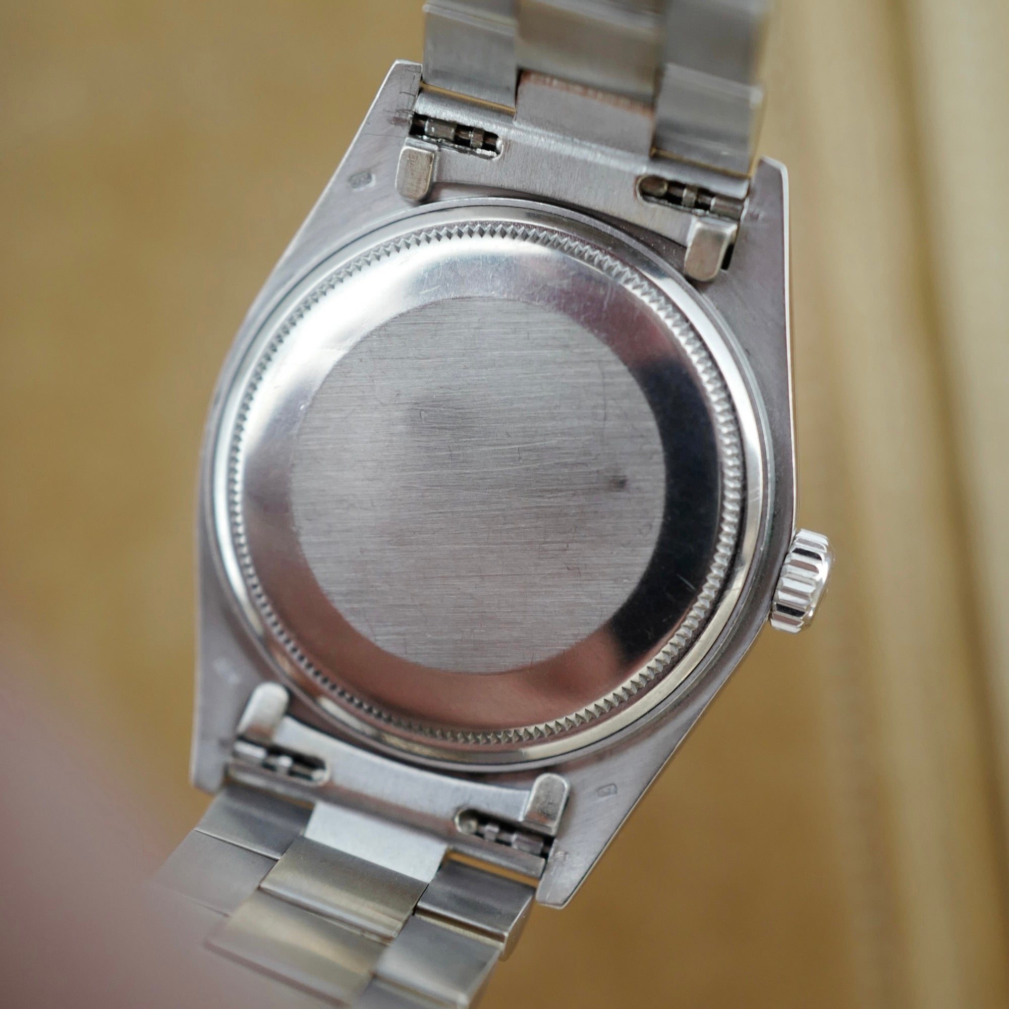 Rolex - Rolex White Gold Day-Date Bark Pave Diamond Watch Ref. 18079 - The Keystone Watches