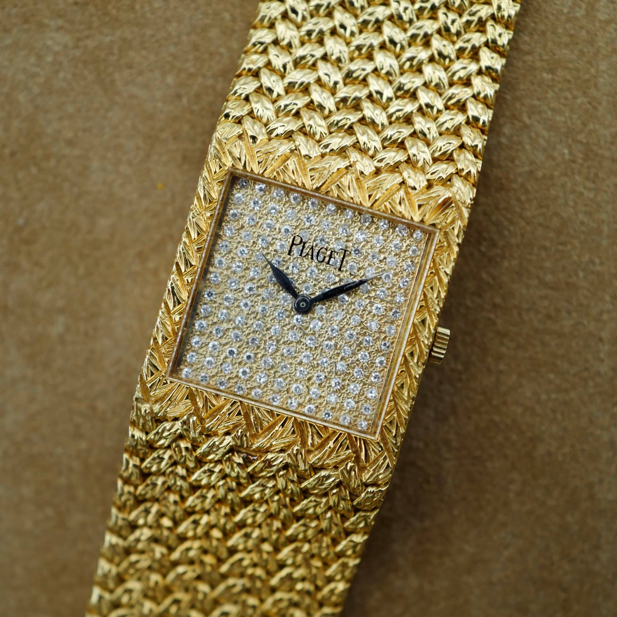 Piaget - Piaget Yellow Gold Tradition Ref. 9352 with Pave Dial - The Keystone Watches