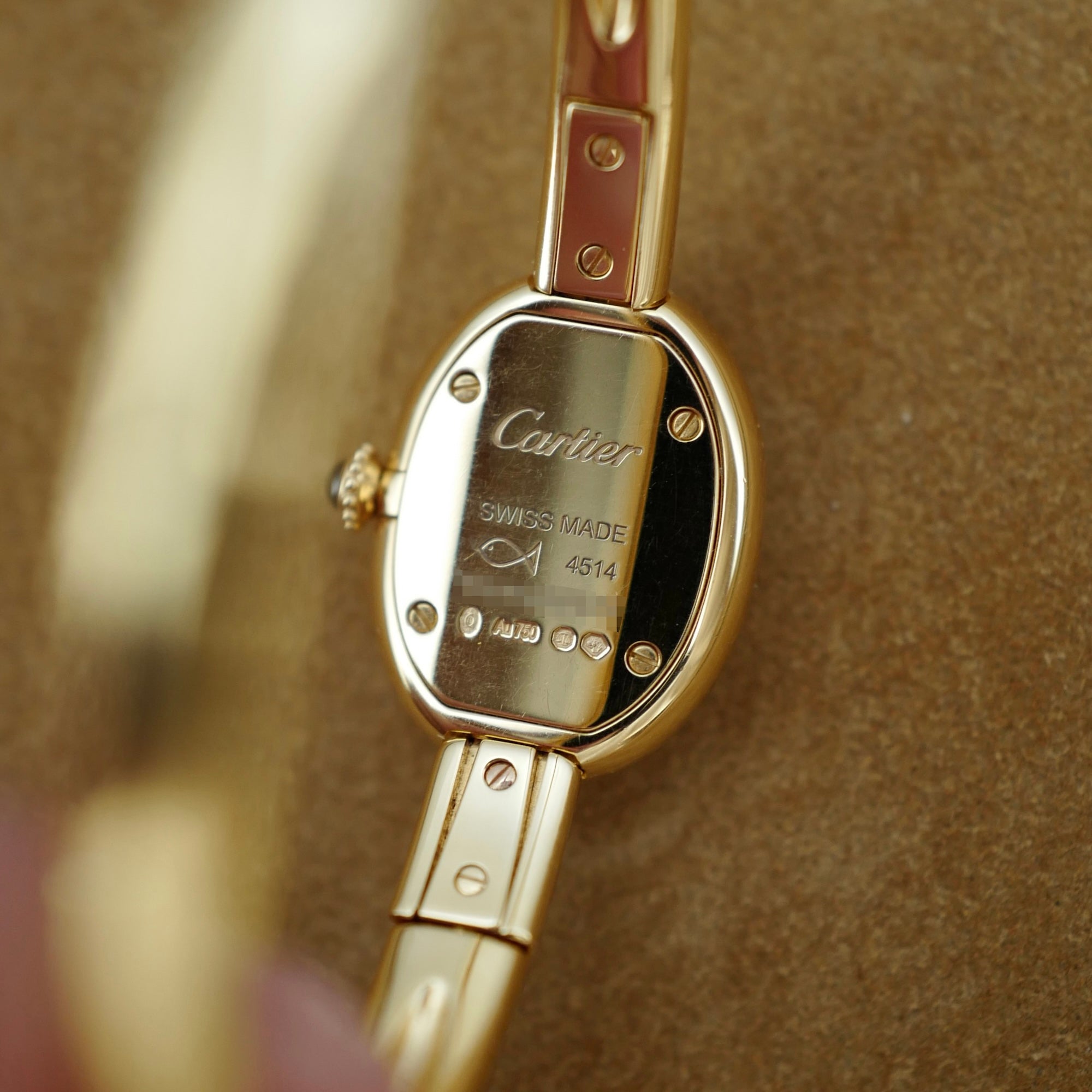Cartier Yellow Gold Baignoire Bangle Watch Ref. WGBA0021