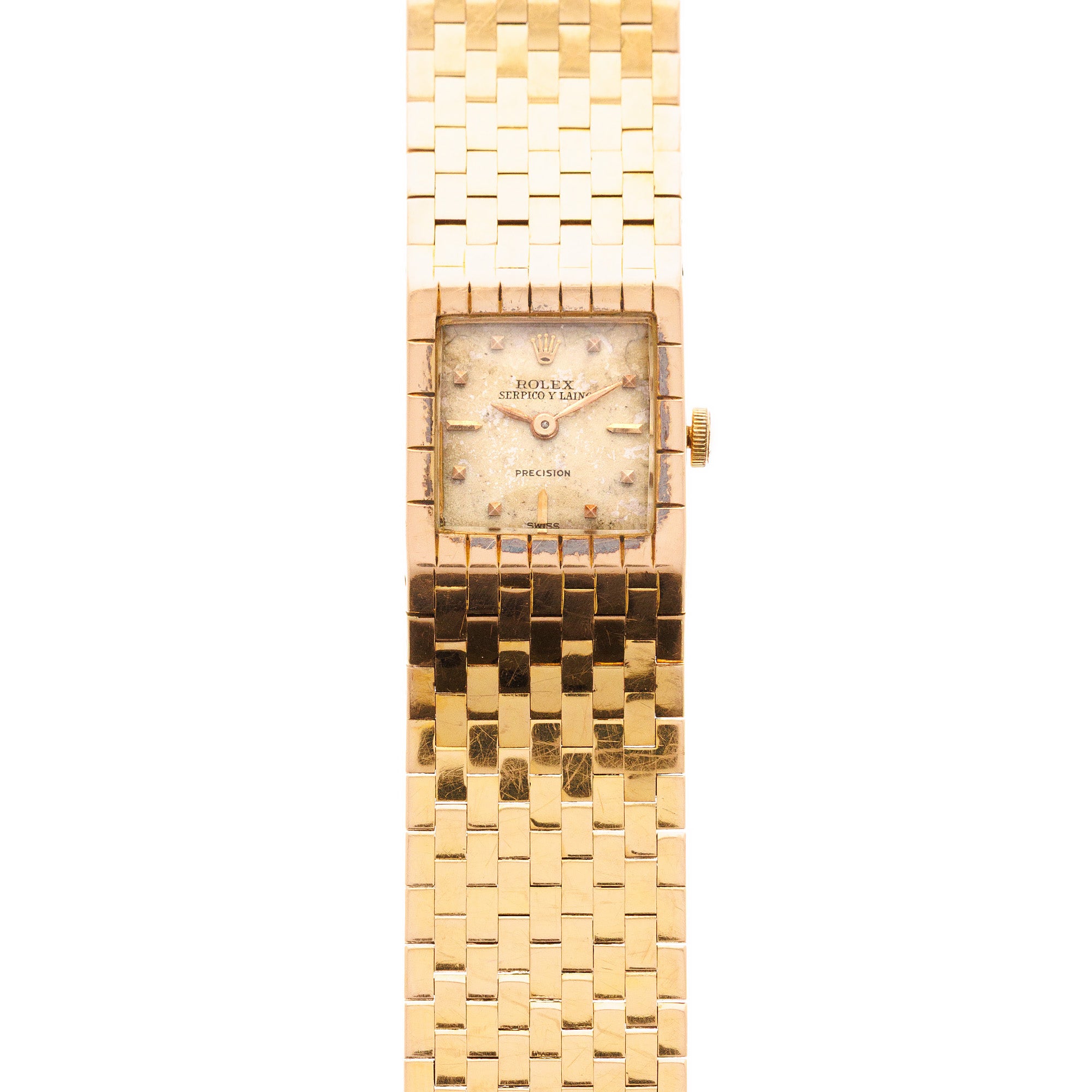 Rolex Rose Gold Mechanical Watch Retailed by Serpico y Laino