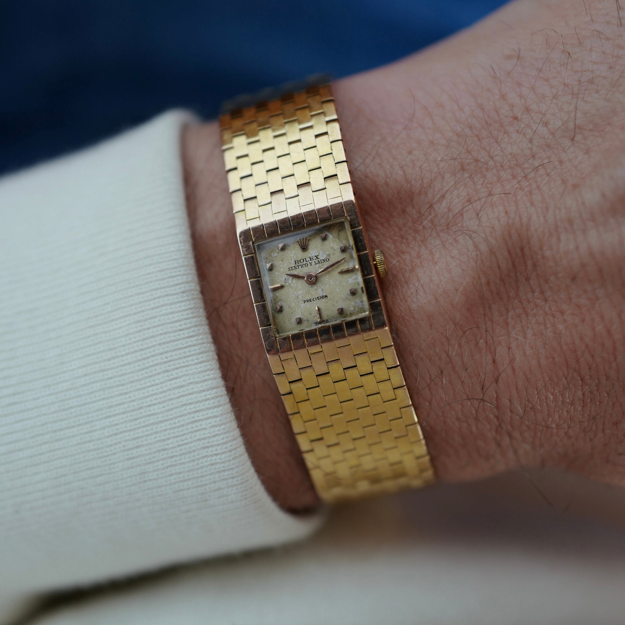 Rolex Rose Gold Mechanical Watch Retailed by Serpico y Laino