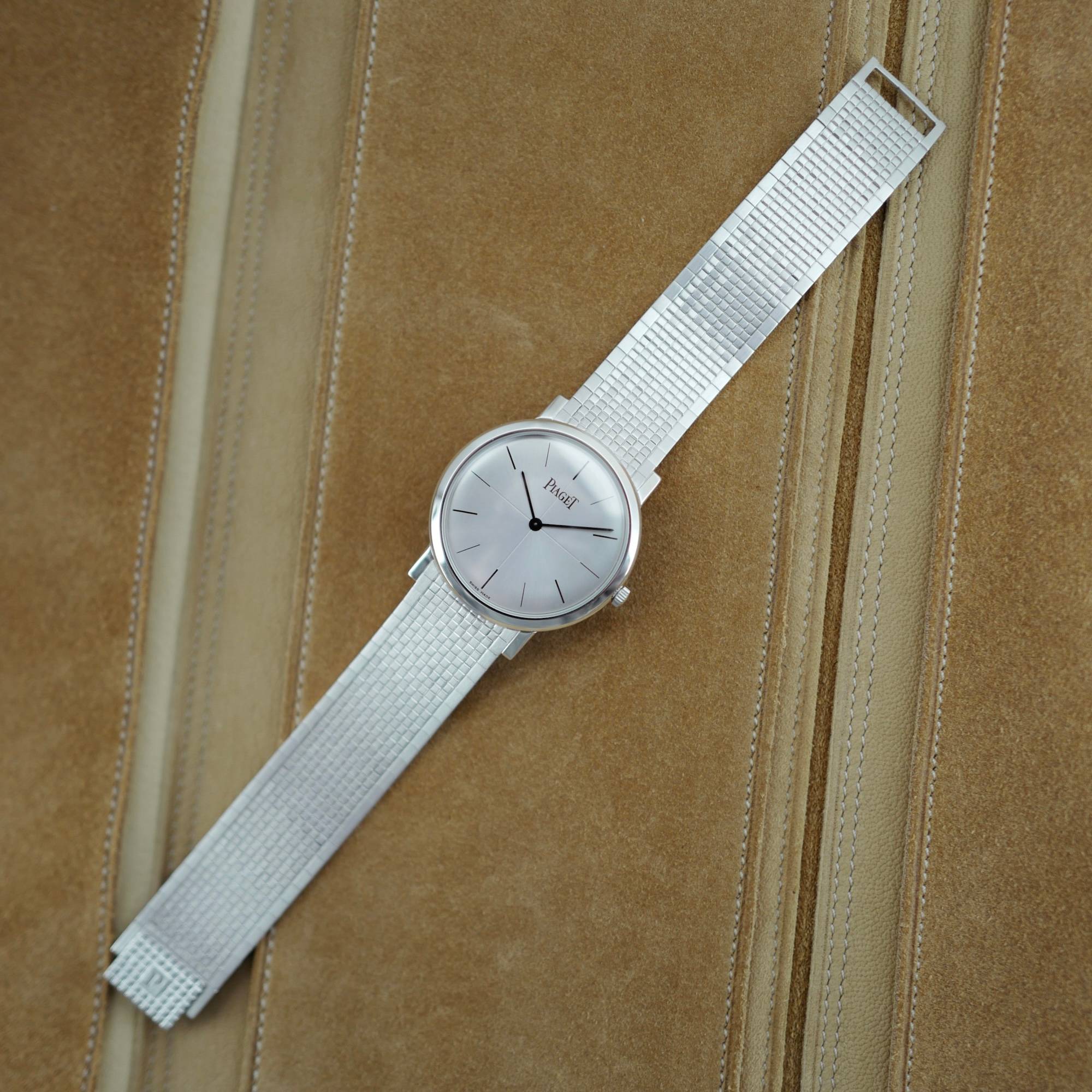 Piaget - Piaget White Gold Mechanical Bracelet Watch Ref. P10178 (New Arrival) - The Keystone Watches