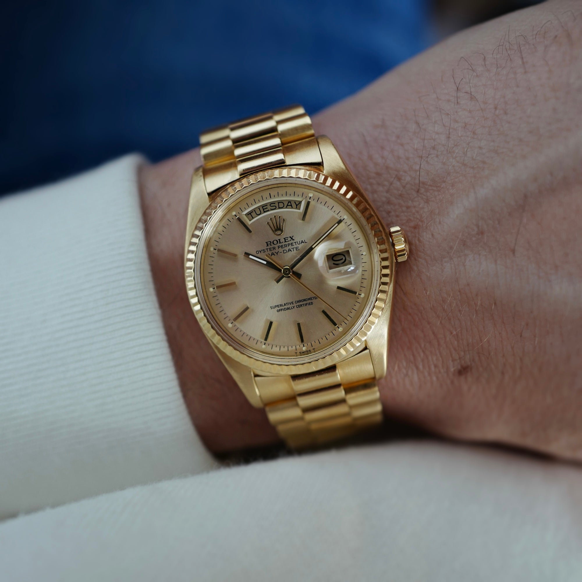 Rolex - Rolex Yellow Gold Day Date Ref. 1803 with Box and Papers - The Keystone Watches