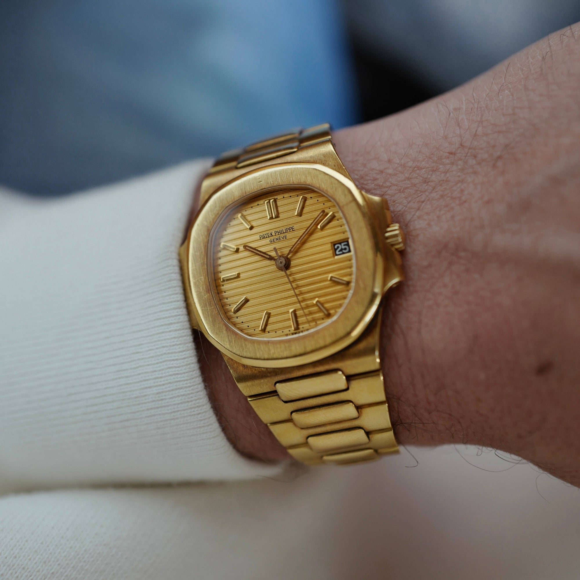 Patek Philippe - Patek Philippe Yellow Gold Nautilus Ref. 3800 - The Keystone Watches