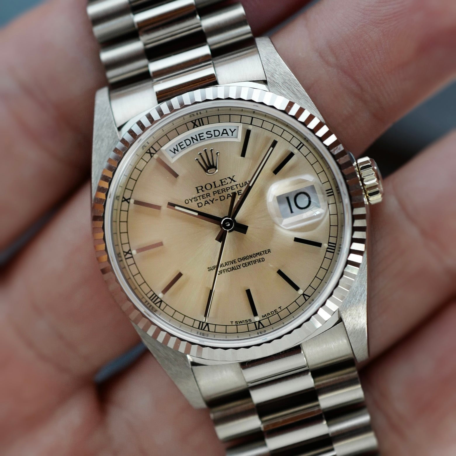 Rolex - Rolex White Gold Day-Date Ref. 18239 in Top Condition - The Keystone Watches