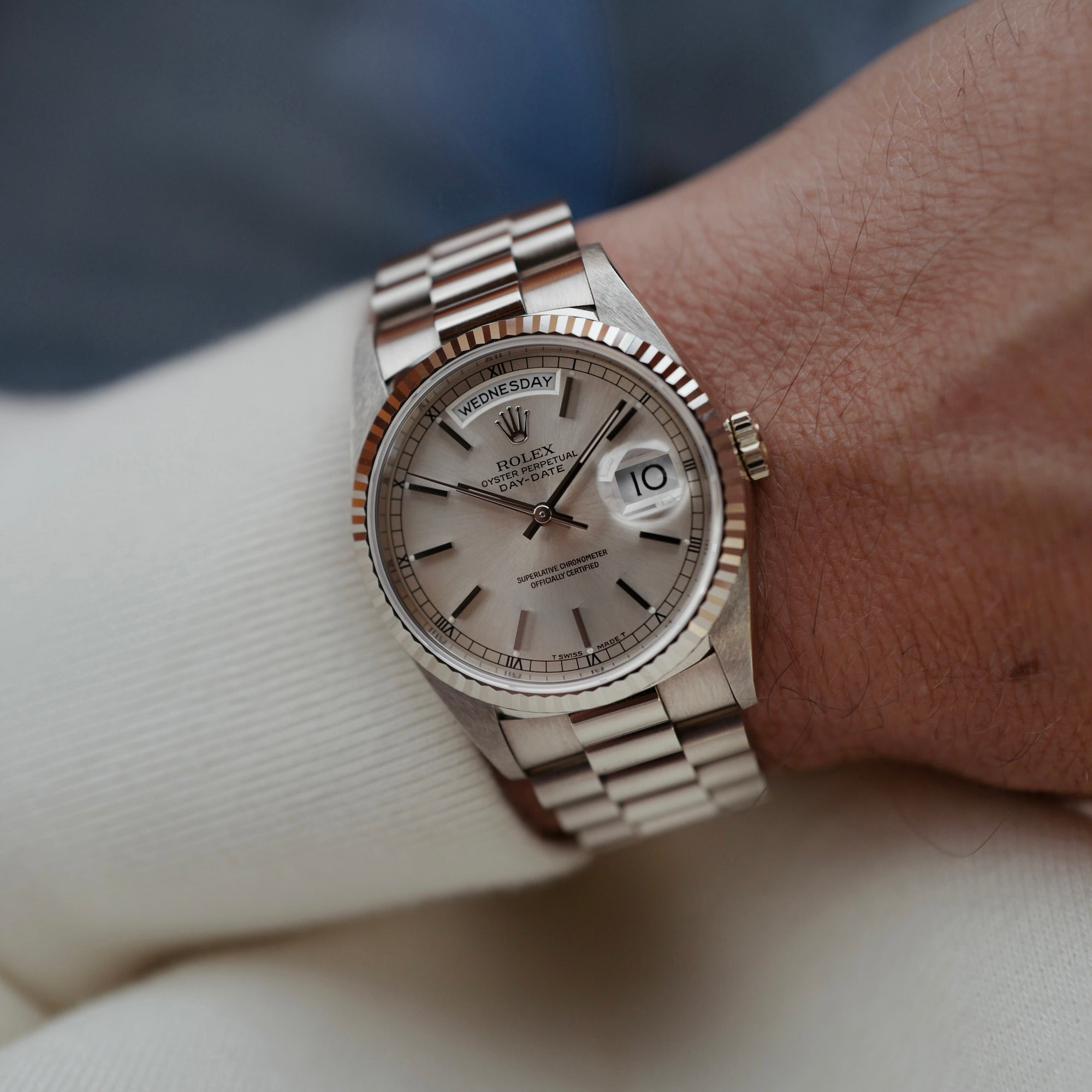 Rolex - Rolex White Gold Day-Date Ref. 18239 in Top Condition - The Keystone Watches