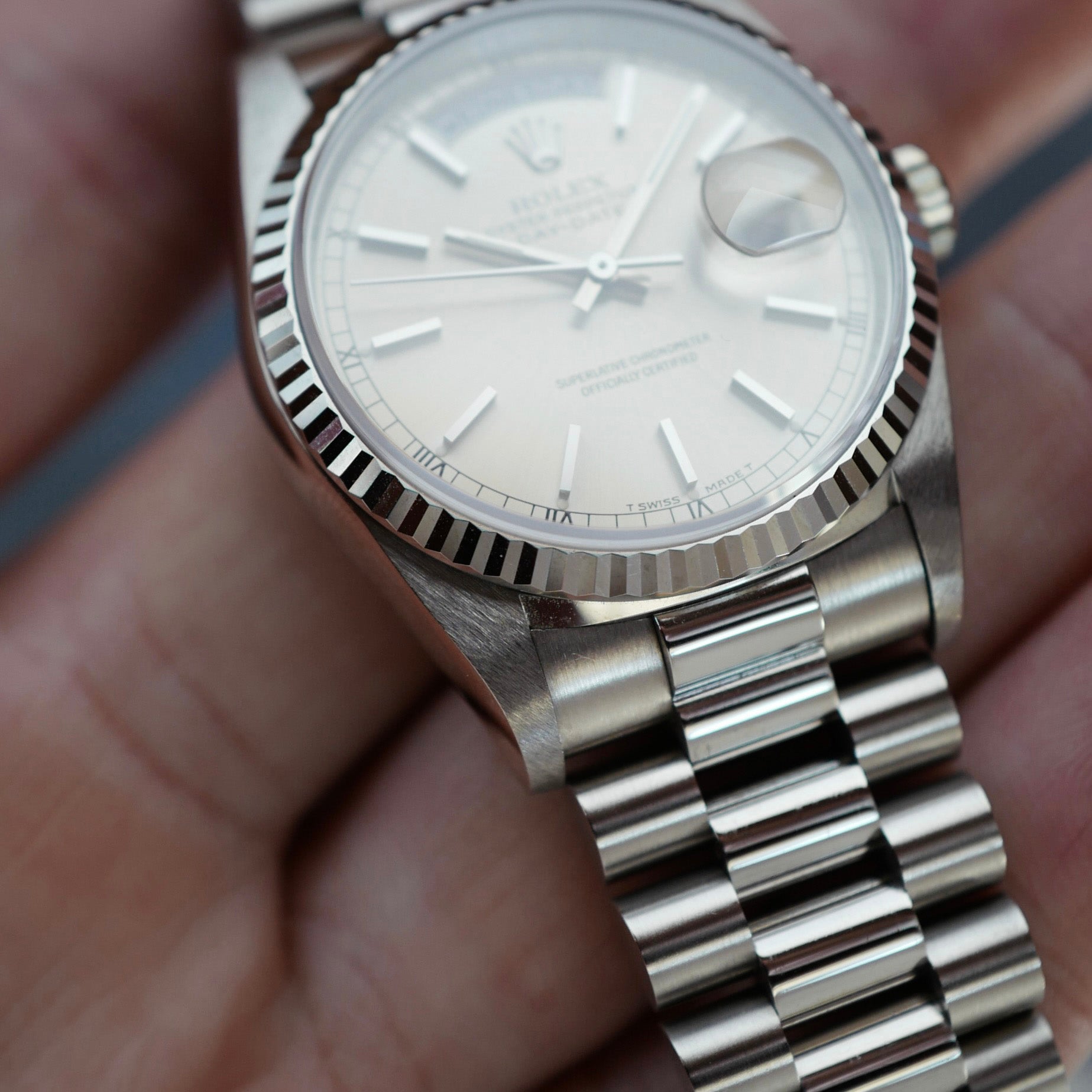 Rolex - Rolex White Gold Day-Date Ref. 18239 in Top Condition - The Keystone Watches
