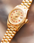Rolex - Rolex Yellow Gold Datejust Ref. 69178 with Ruby and Diamond String Dial - The Keystone Watches
