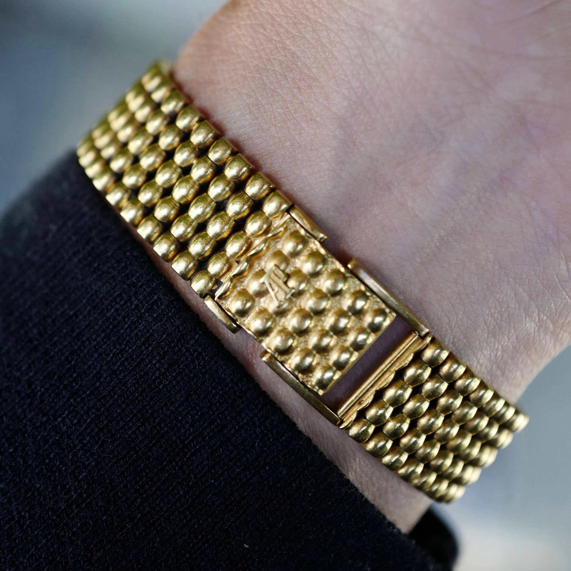 Audemars Piguet - Audemars Piguet Yellow Gold Automatic Bamboo Bullet Bracelet Watch - The Keystone Watches