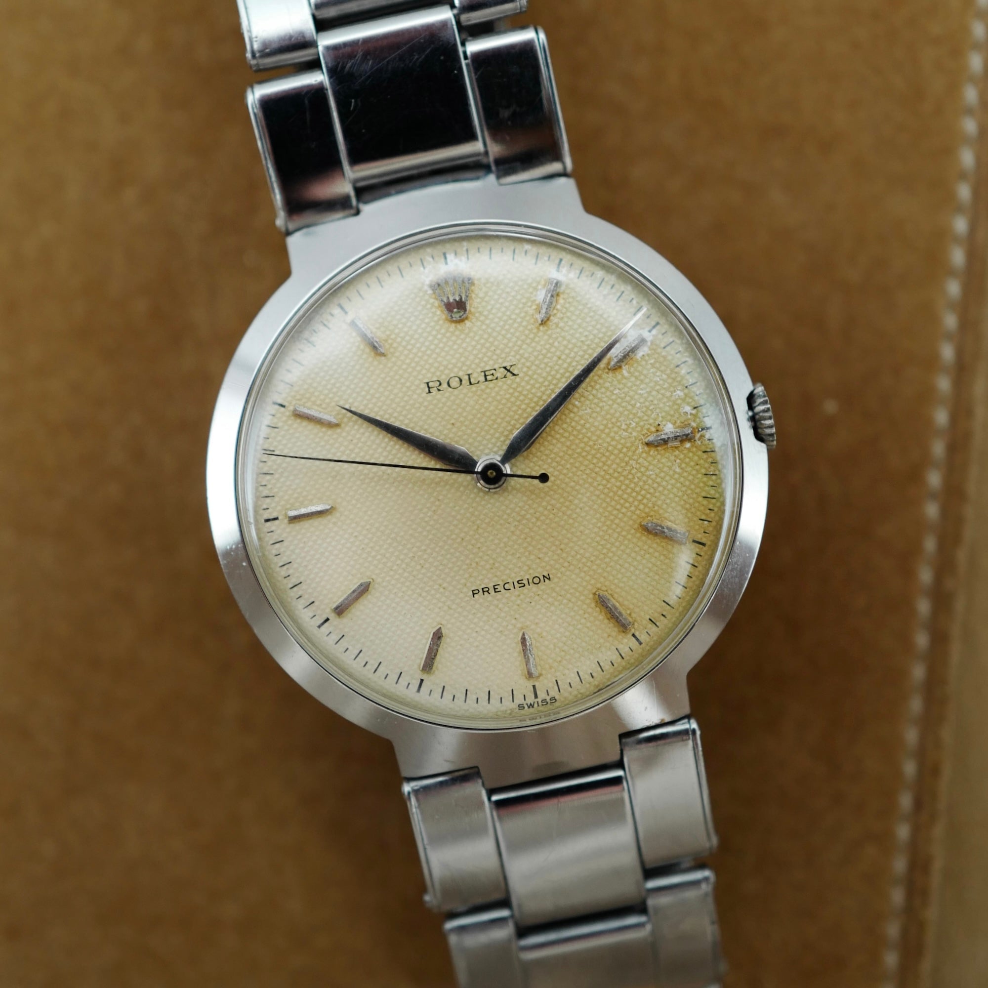 Rolex Steel Precision UFO Ref. 9083 with Honeycomb Dial