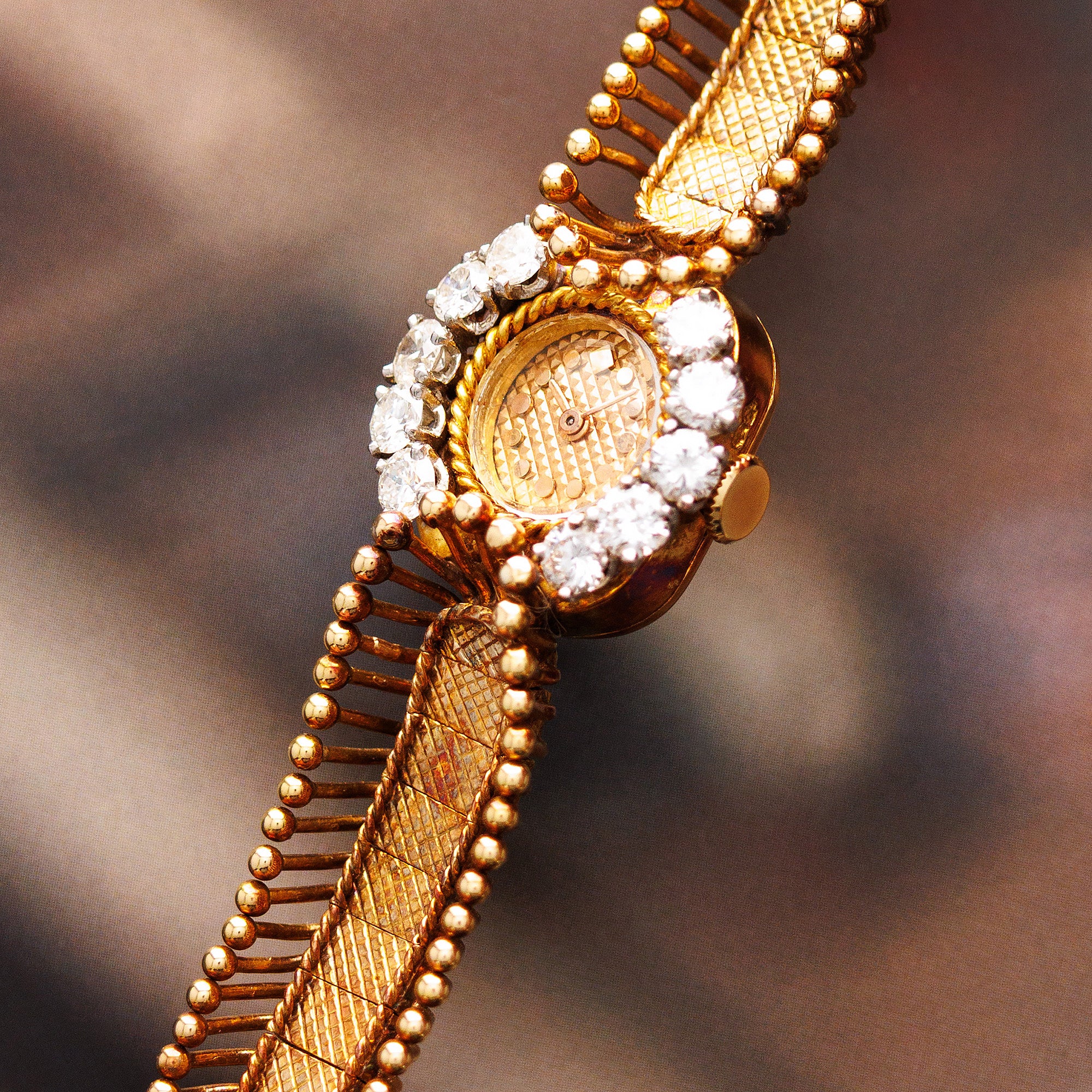 Patek Philiipe Yellow Gold Vintage Ladies Jewelry Watch