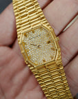 Audemars Piguet Yellow Gold Bamboo Pave Automatic (New Arrival)