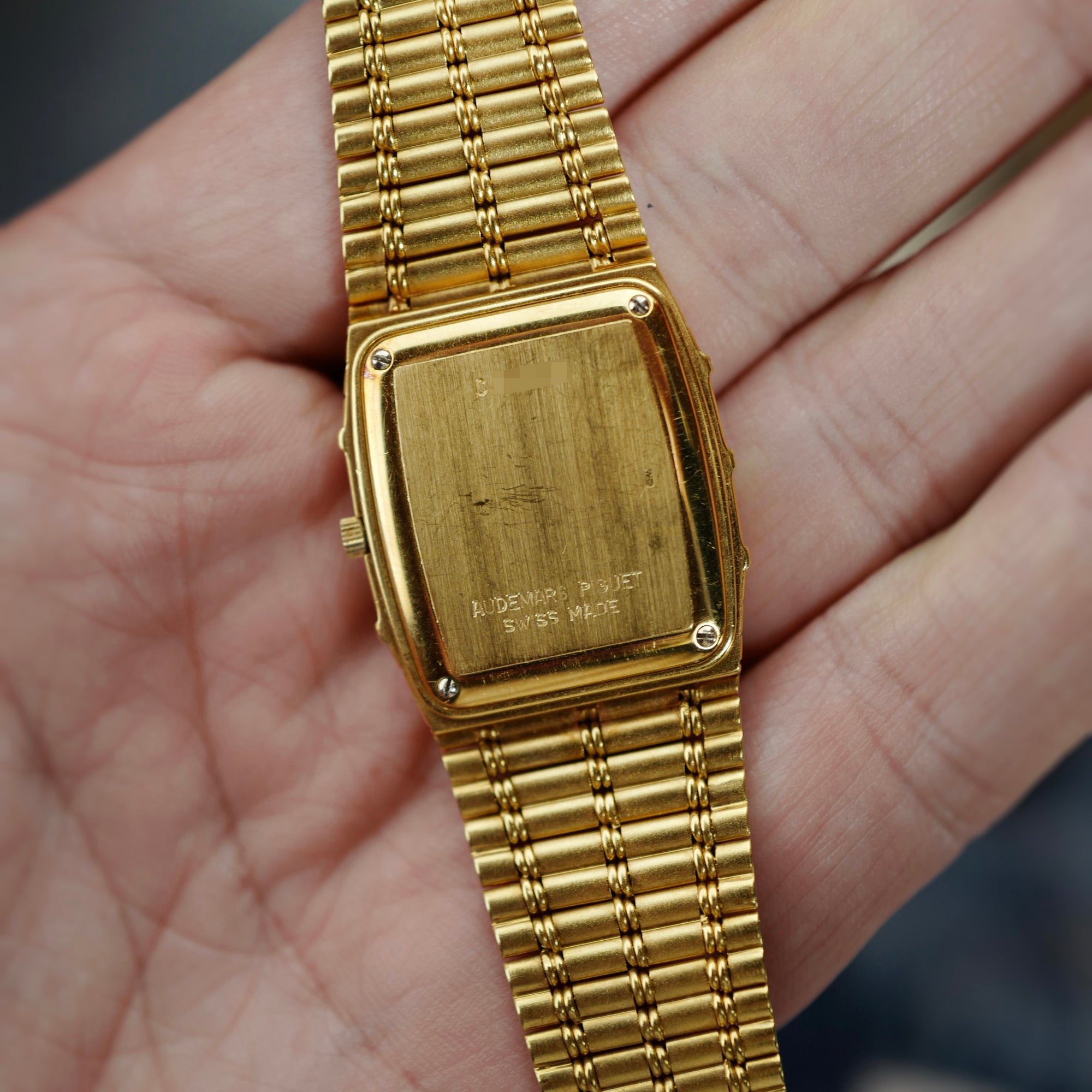 Audemars Piguet Yellow Gold Bamboo Pave Automatic (New Arrival)