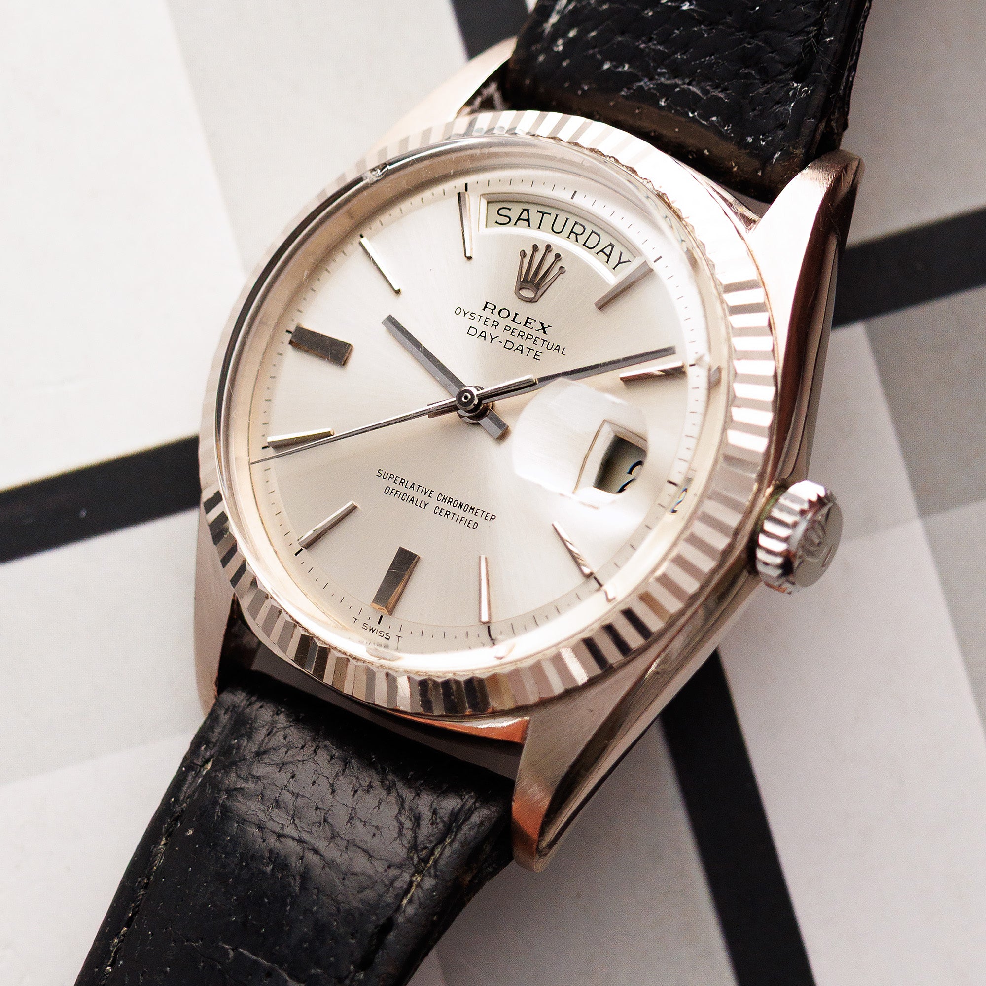 Rolex White Gold Day-Date Ref. 1803 with Doorstop Dial
