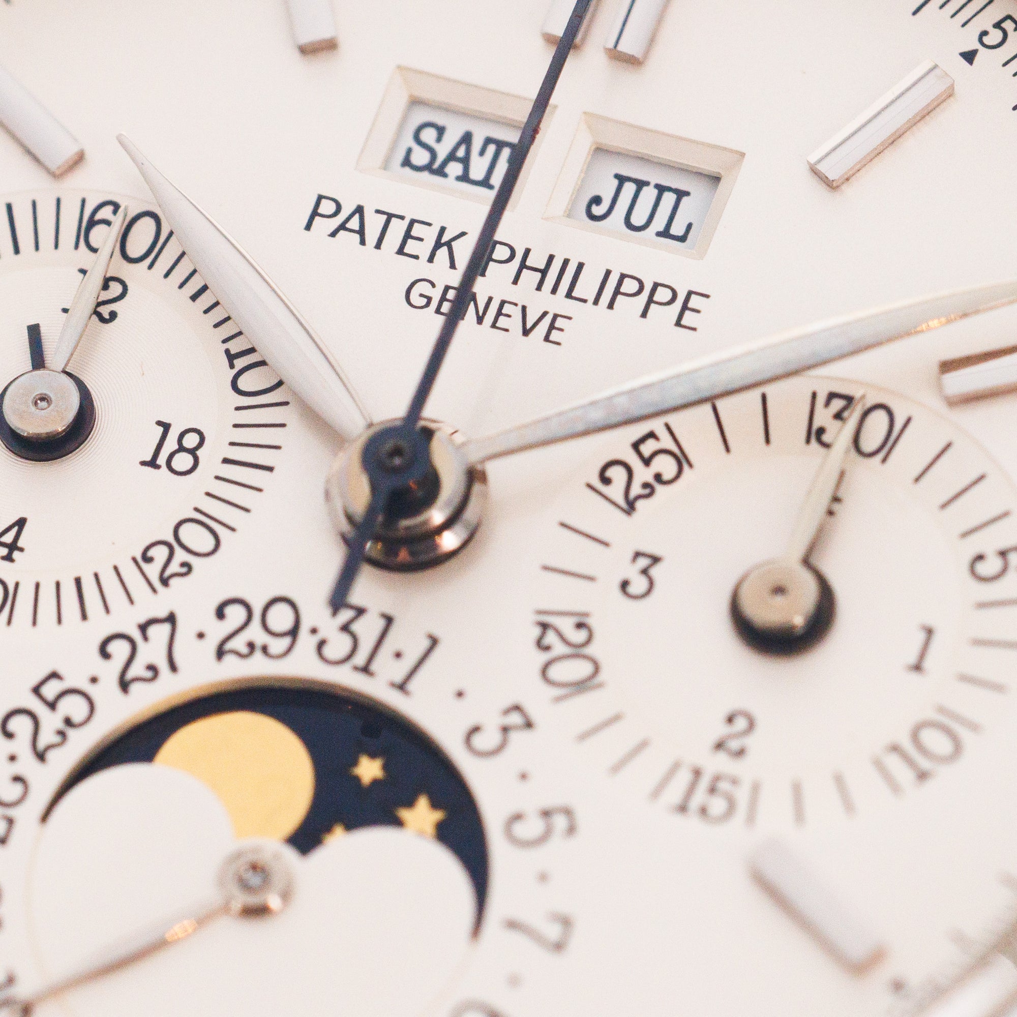 Patek Philippe Platinum Perpetual Calendar Chronograph Watch Ref. 3970, Second Series