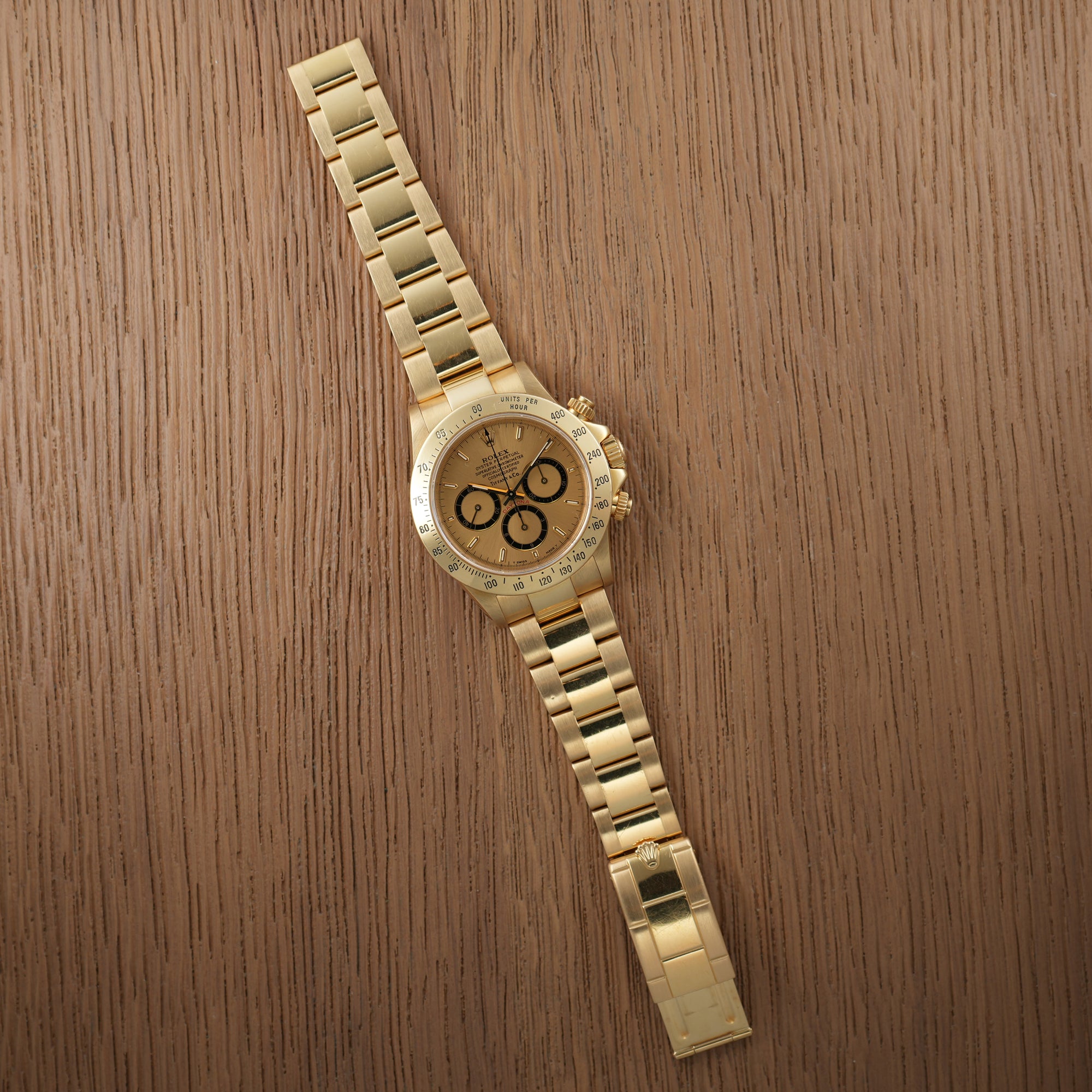 Rolex Yellow Gold Zenith Daytona Ref. 16528 Retailed by Tiffany & Co. (New Arrival)