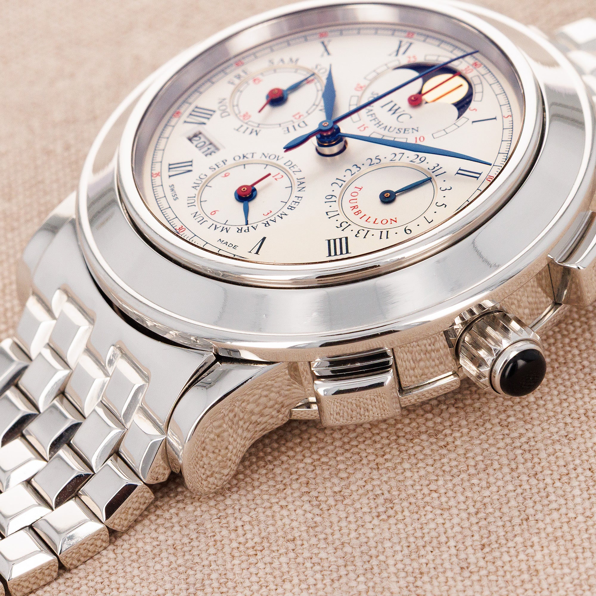 IWC Platinum Il Destriero Scafusia Grand Complication Bracelet Watch