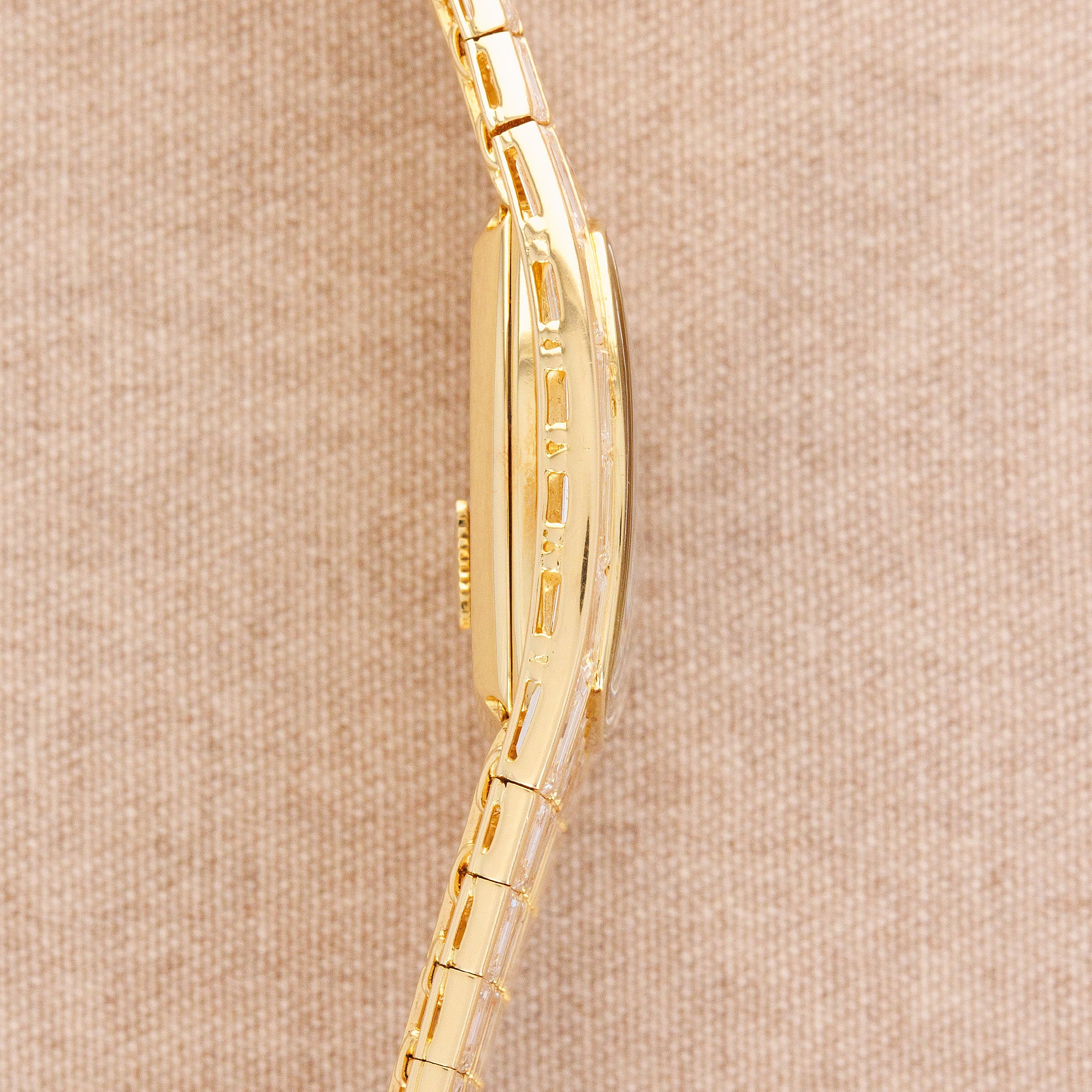 Piaget Yellow Gold Baguette Diamond Onyx Galaxy Watch Ref. 74912