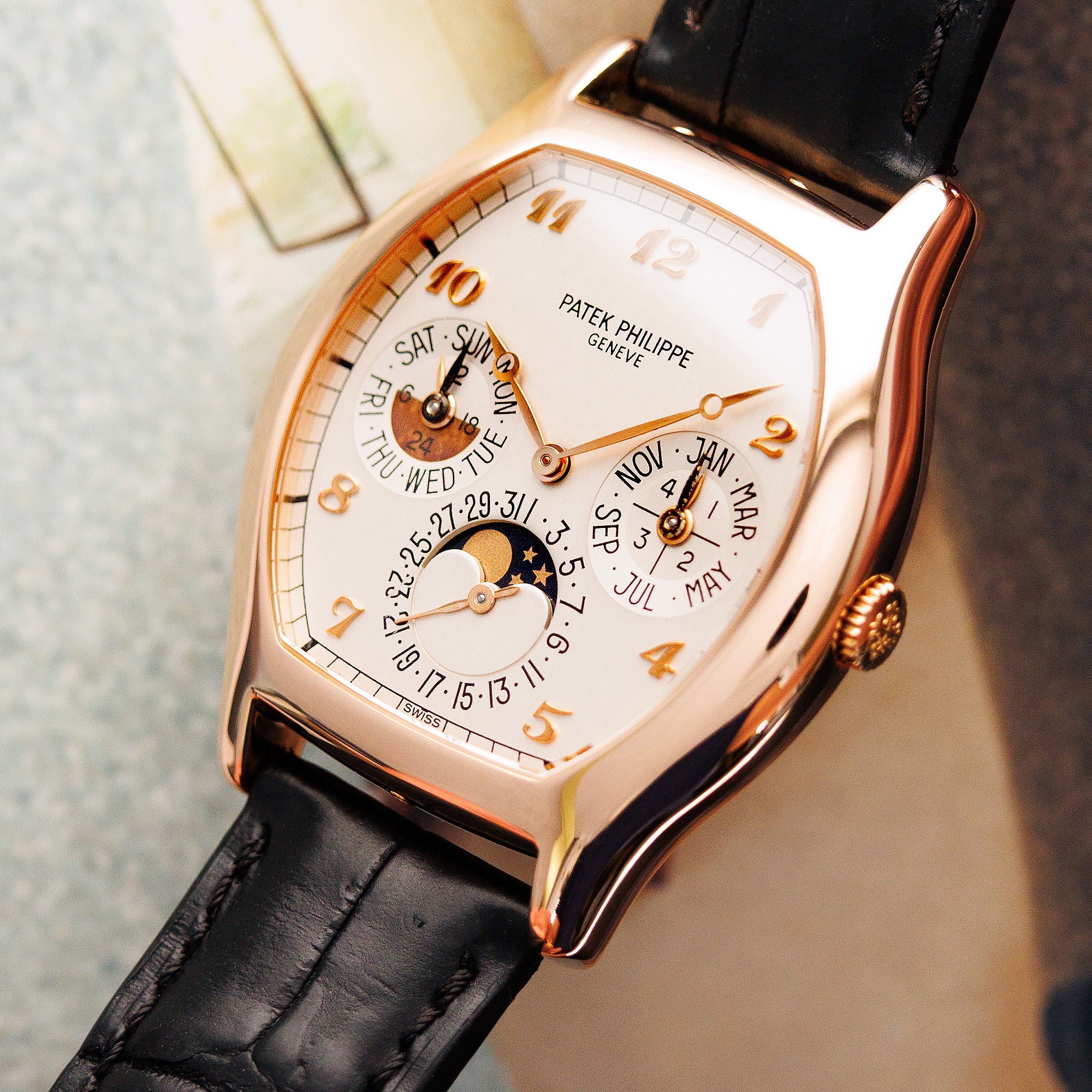 Patek Philippe Rose Gold Perpetual Calendar Watch Ref. 5040
