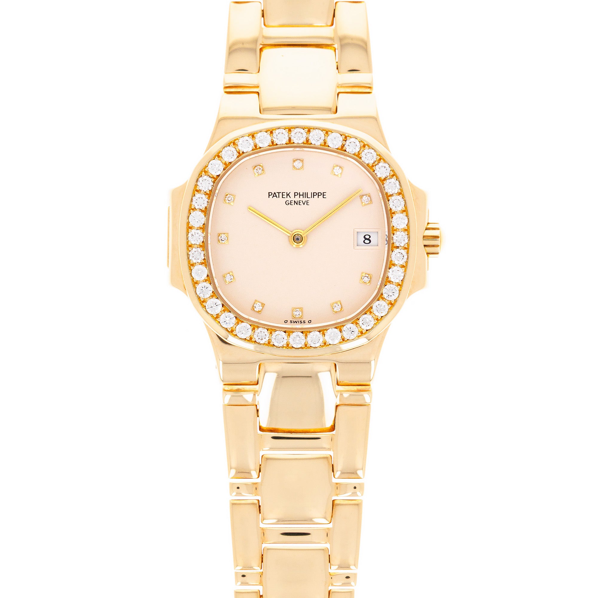 Patek Philippe Yellow Gold Nautilus Diamond Watch Ref. 4700