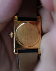 Cartier Yellow Gold Tank Louis Watch Ref. 78227 with Diamonds & Sapphires (New Arrival)