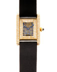 Cartier Yellow Gold Tank Louis Watch Ref. 78227 with Diamonds & Sapphires