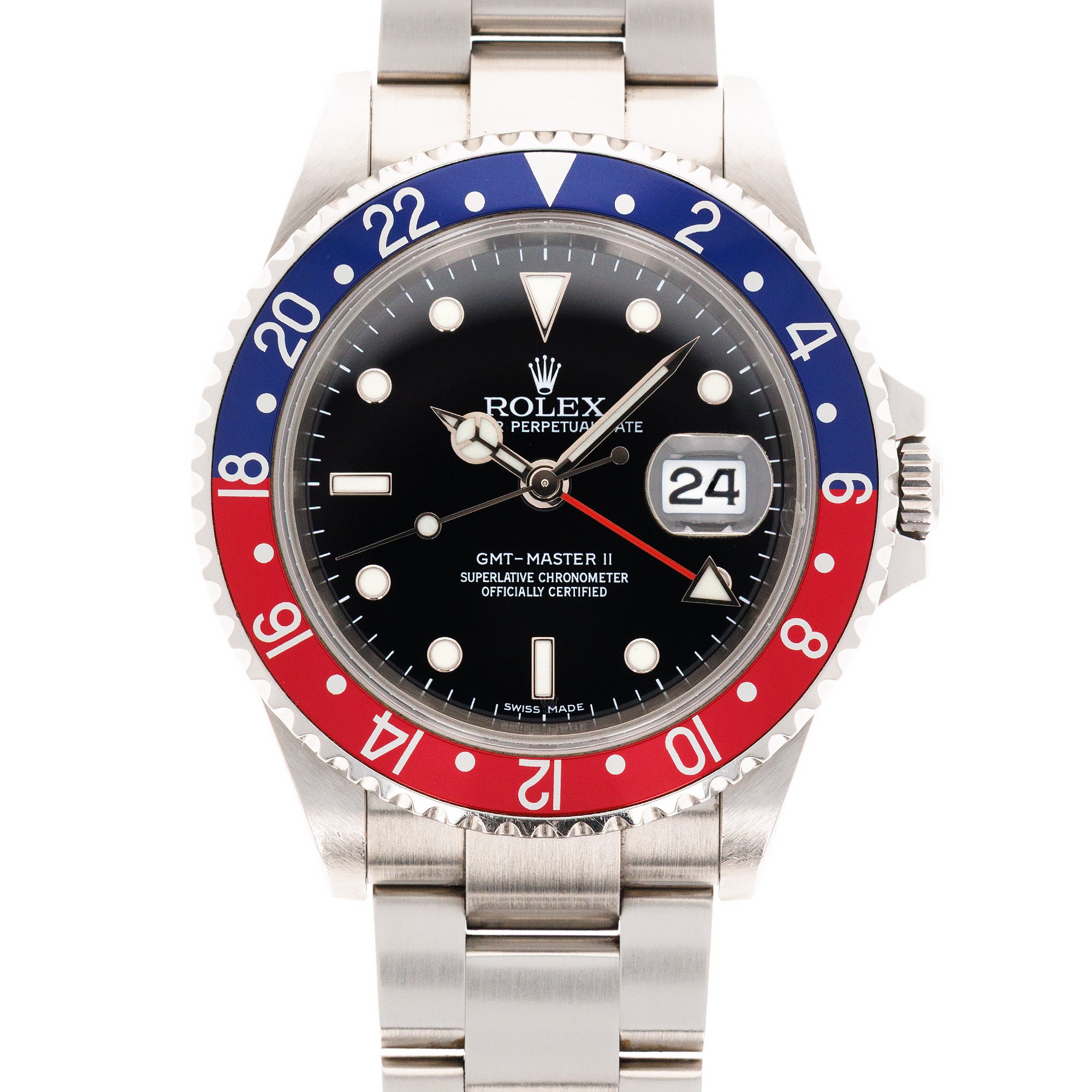Rolex GMT Master II Ref. 16710 Pepsi M serial Cal 3186