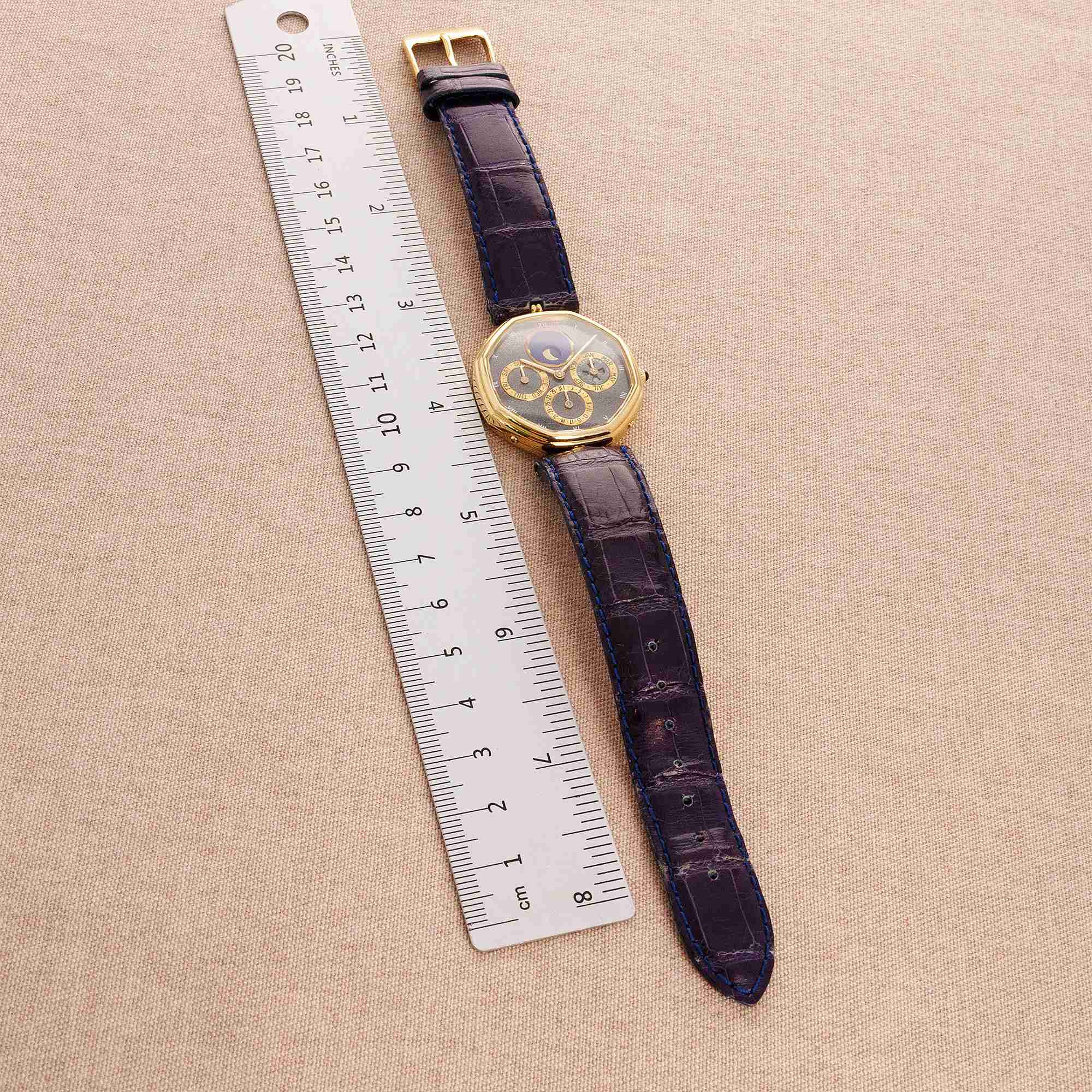Gerald Genta - Gerald Genta Yellow Gold Octo Perpetual with Obsidian and Lapis Dial Ref. 2840.4 - The Keystone Watches