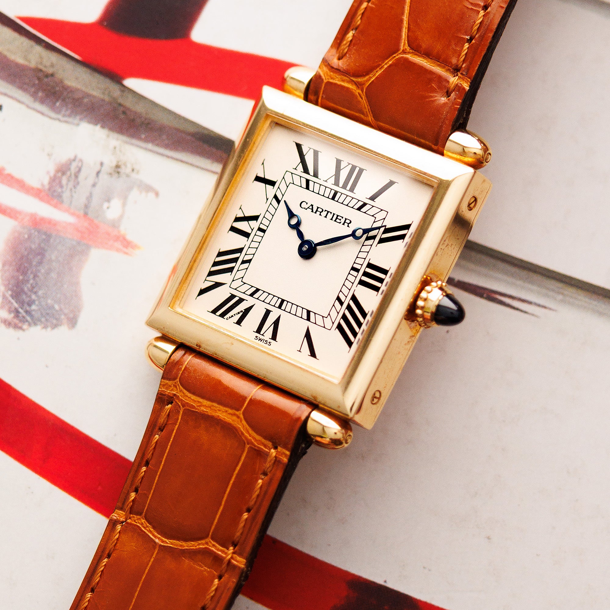 Cartier Yellow Gold Tank Obus Ref. 1630