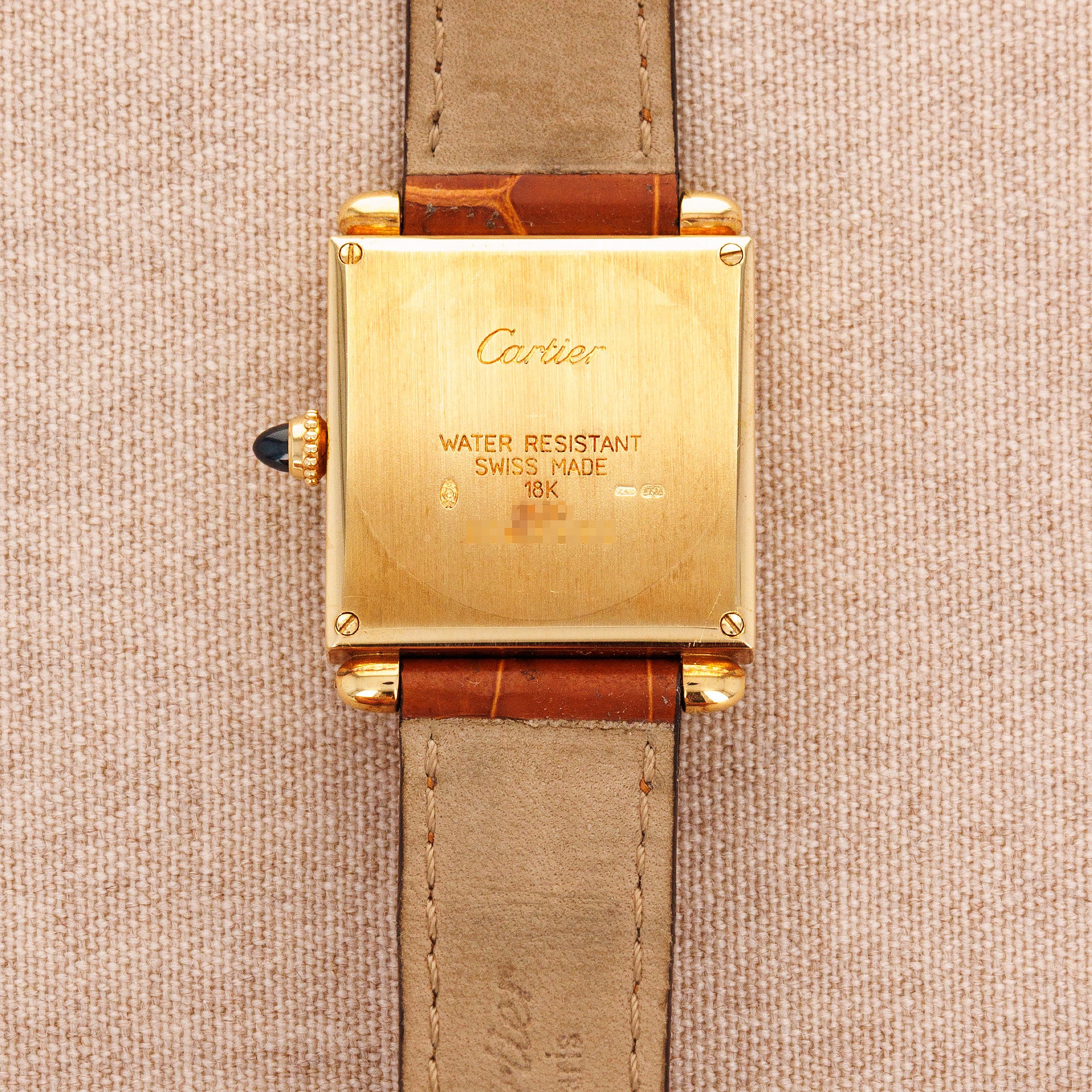 Cartier Yellow Gold Tank Obus Ref. 1630