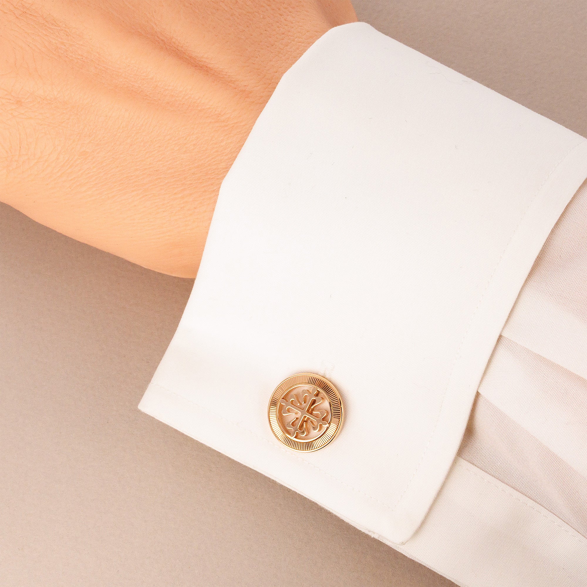 Patek Phillipe Rose Gold Calatrava Cufflinks (Objet)