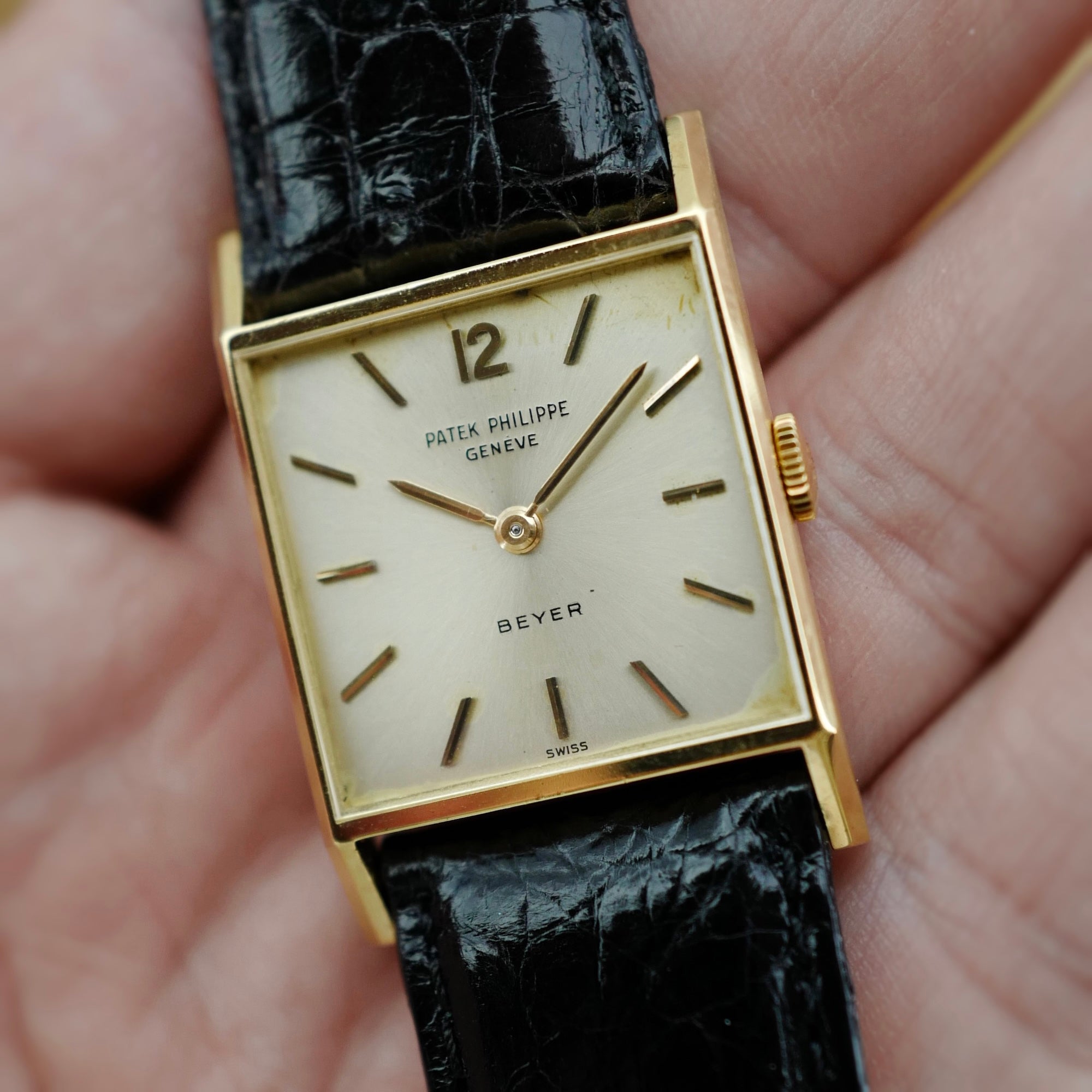 Patek Philippe Yellow Gold Watch Ref. 3479 Retailed by Beyer