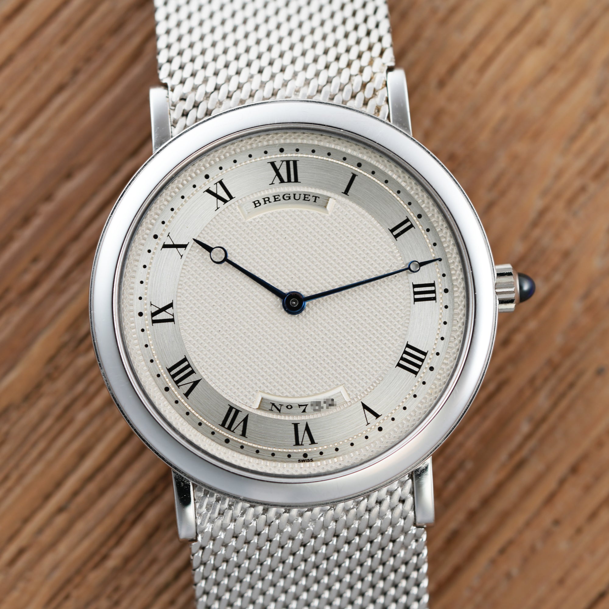 Breguet White Gold Automatic Watch, Retailed by Chaumet