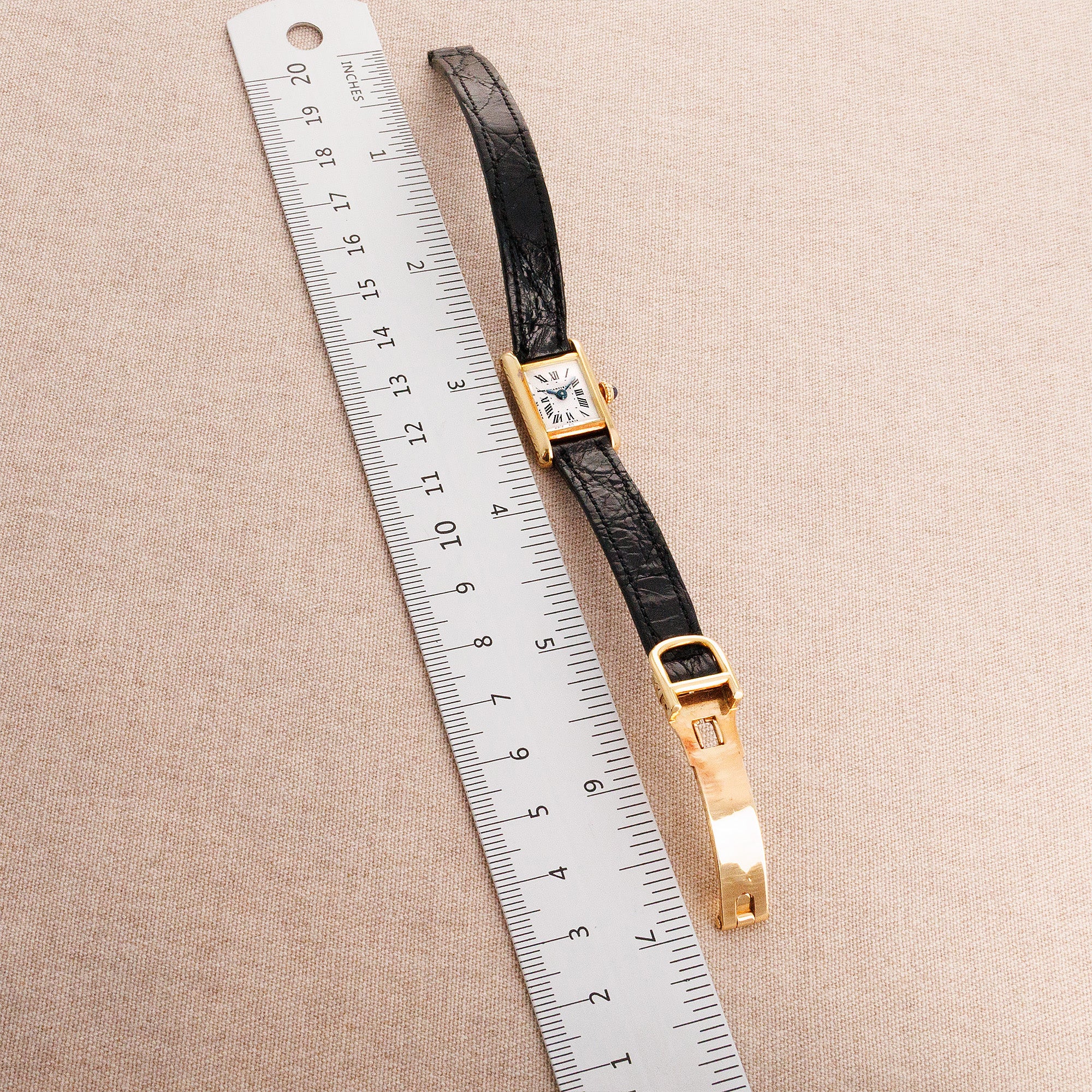 Cartier Yellow Gold Mini Tank, Circa 1970s