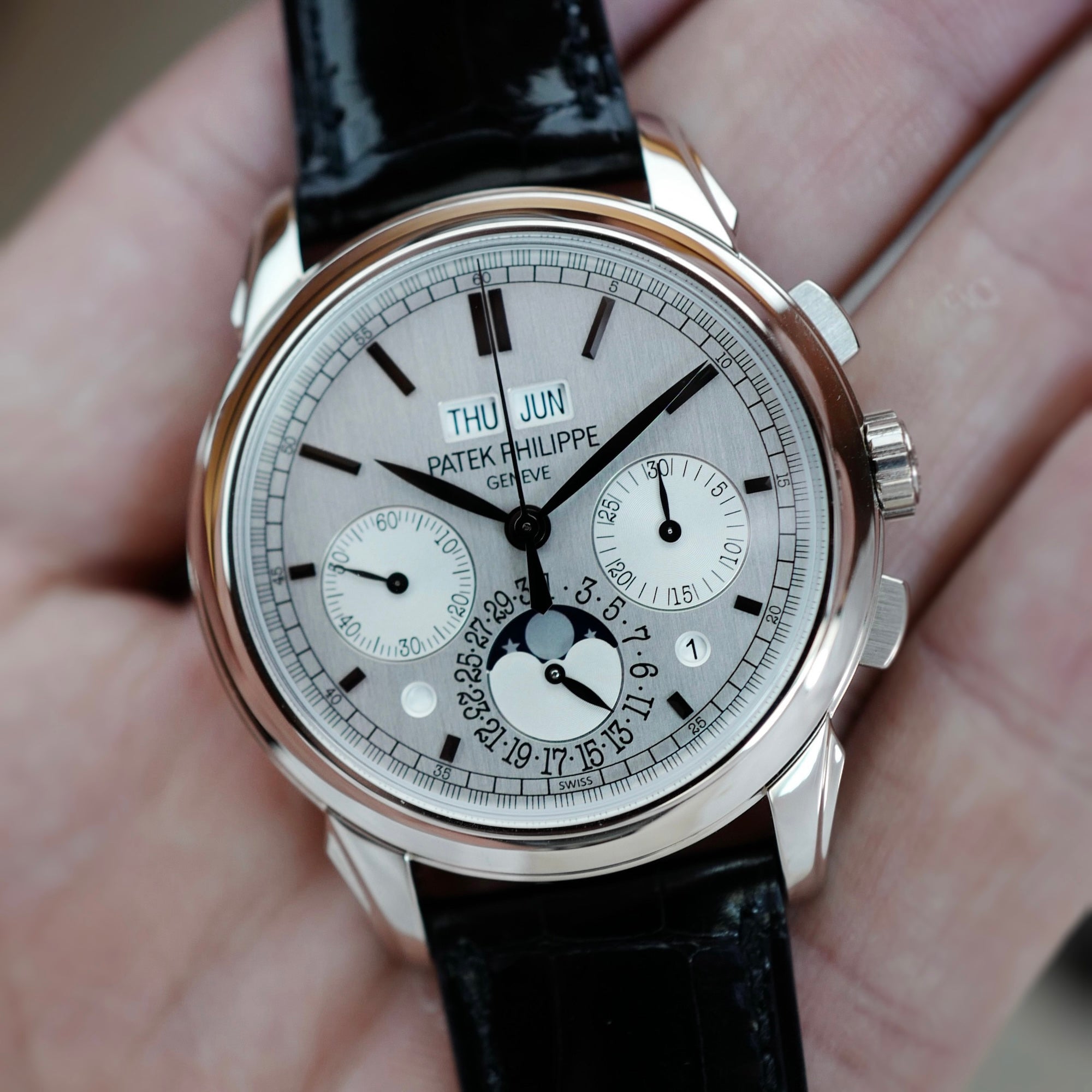 Patek Philippe White Gold Perpetual Calendar Chronograph Ref. 5270G (New Arrival)
