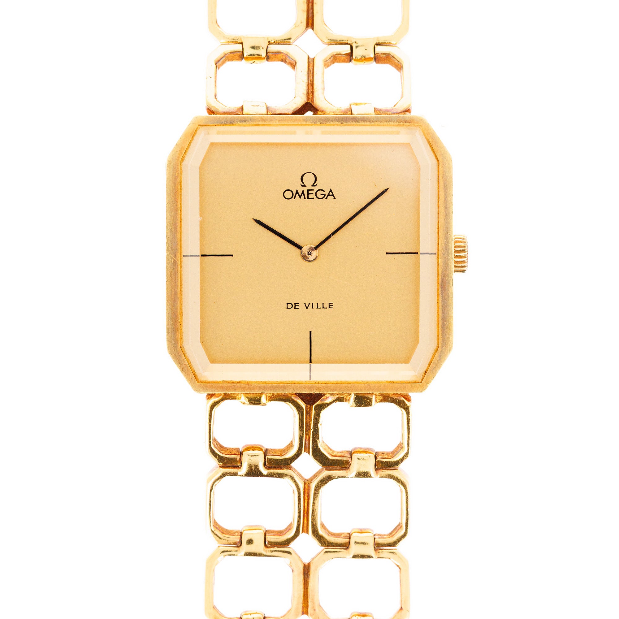 Omega Yellow Gold Vintage De Ville Bracelet Watch