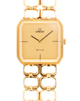 Omega Yellow Gold Vintage De Ville Bracelet Watch