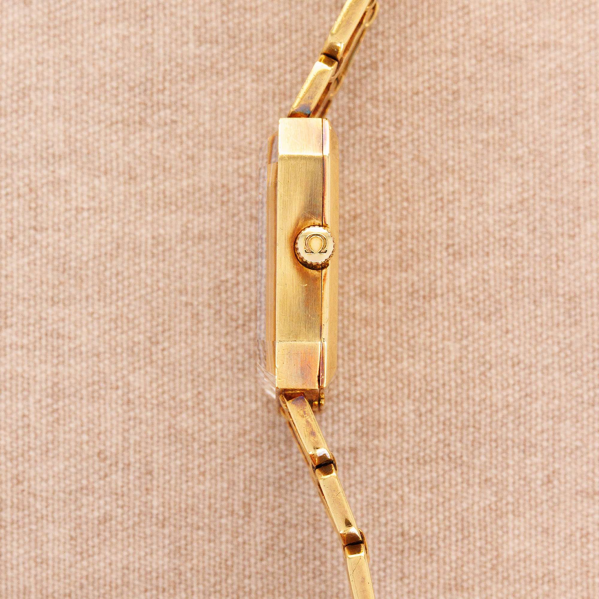 Omega Yellow Gold Vintage De Ville Bracelet Watch
