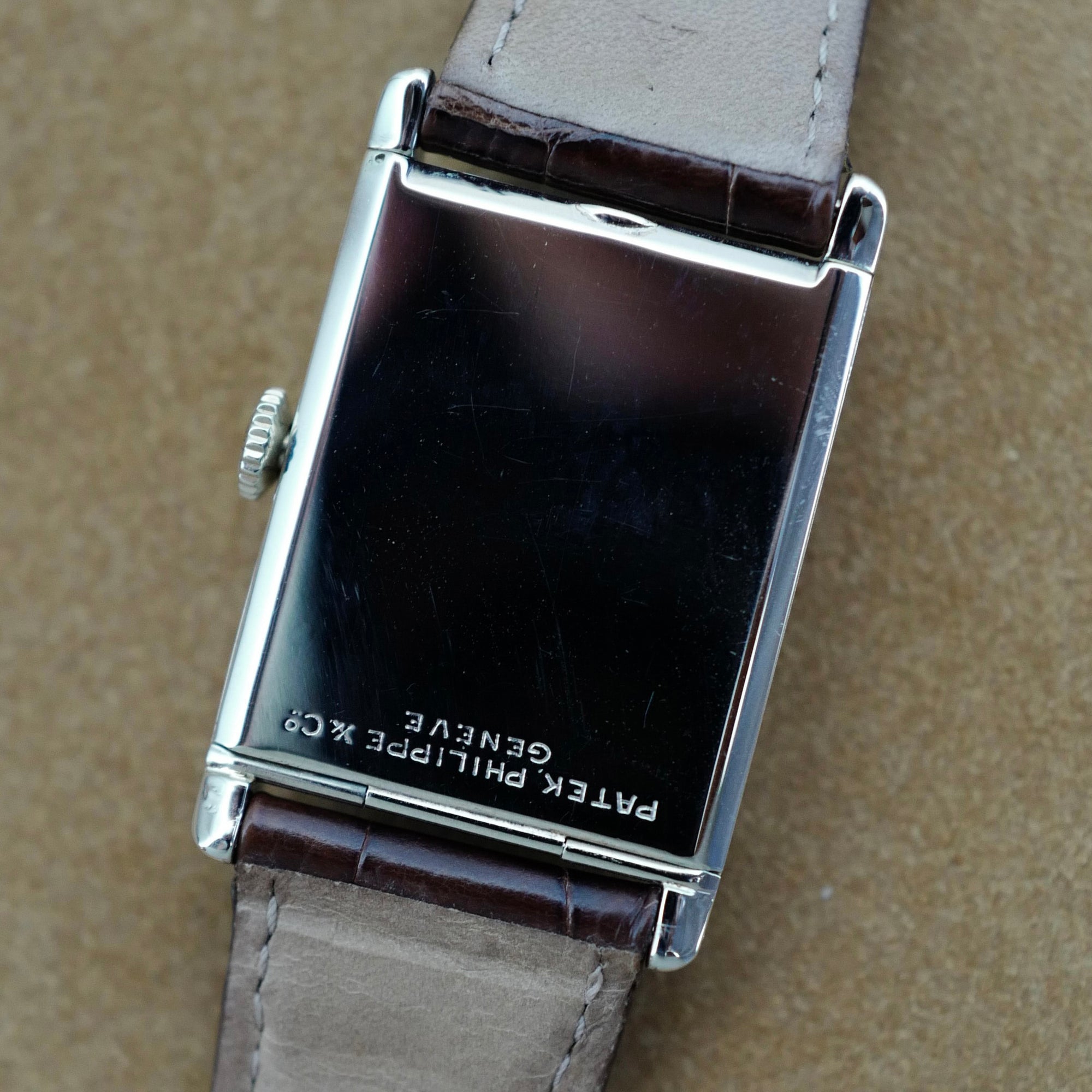 Patek Philippe White Gold Rectangular Art Deco Watch (New Arrival)