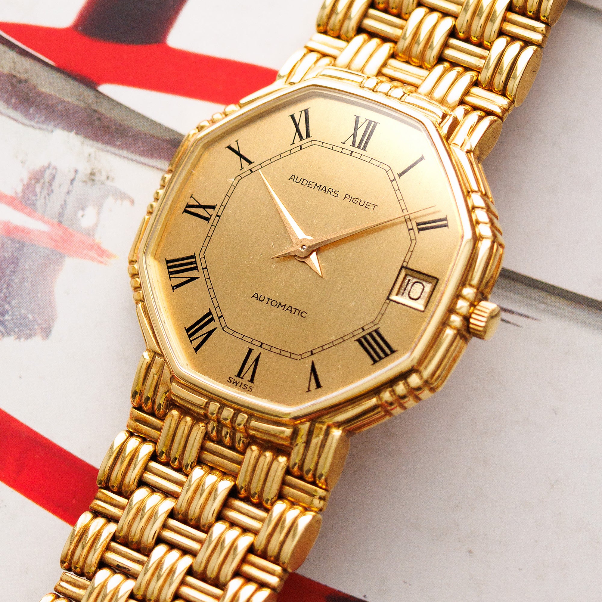 Audemars Piguet Yellow Gold Octagonal Automatic Watch